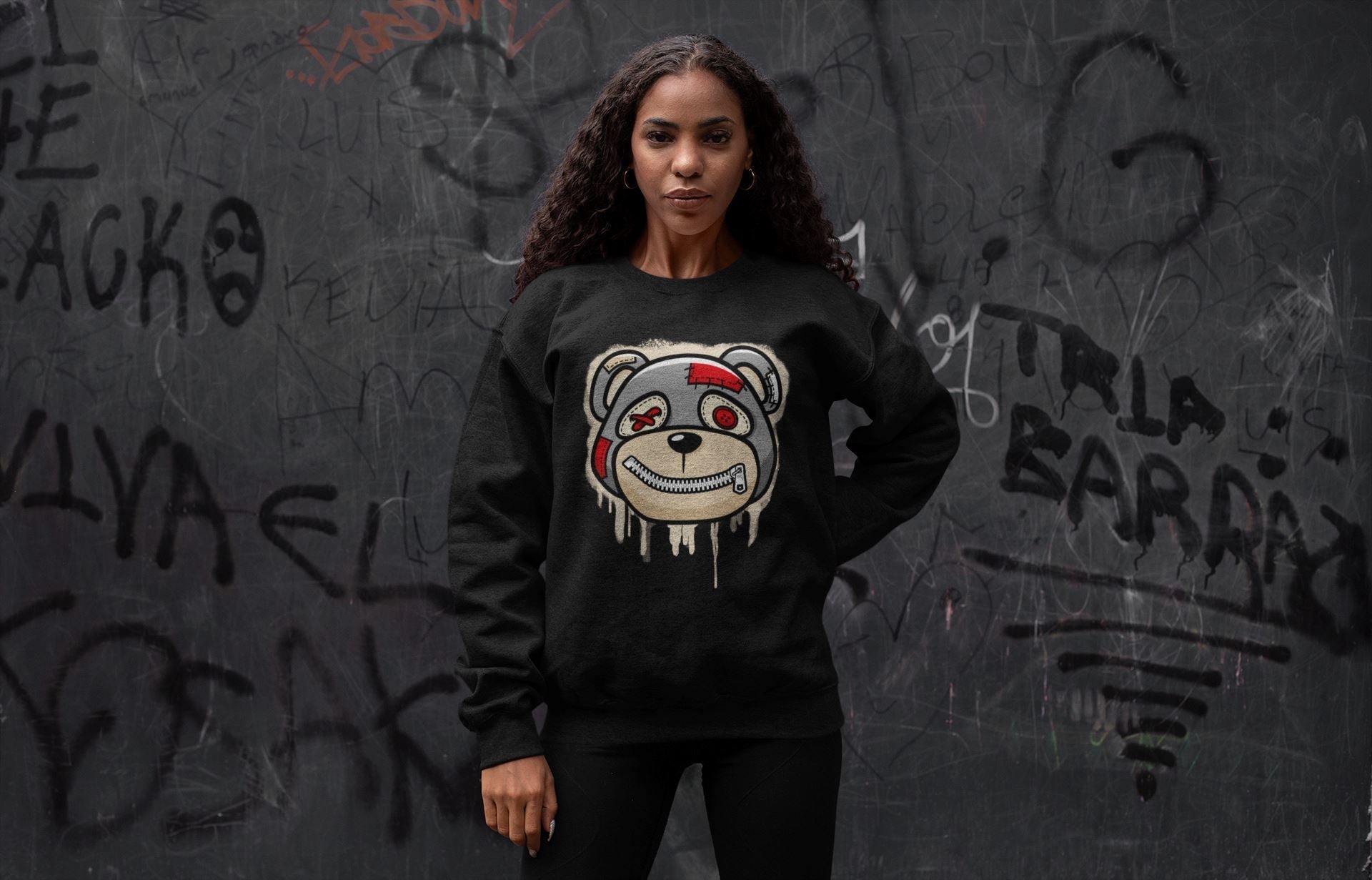 Bear Face Unisex Tops - Air Jordan 3 Muslin
