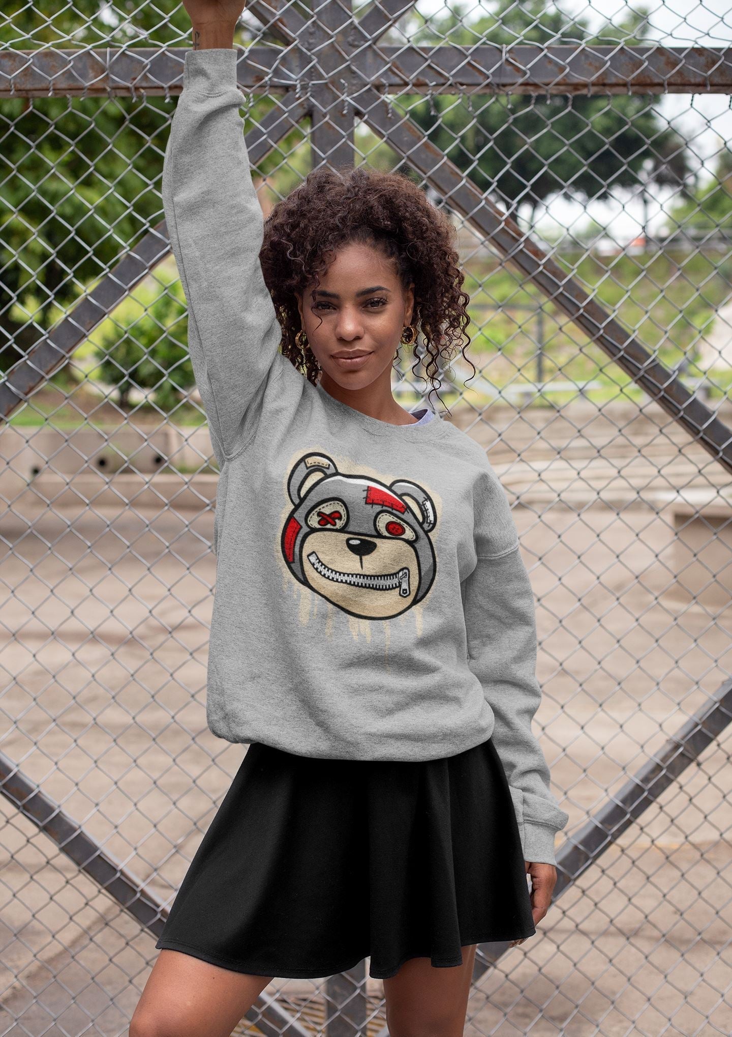 Bear Face Unisex Tops - Air Jordan 3 Muslin