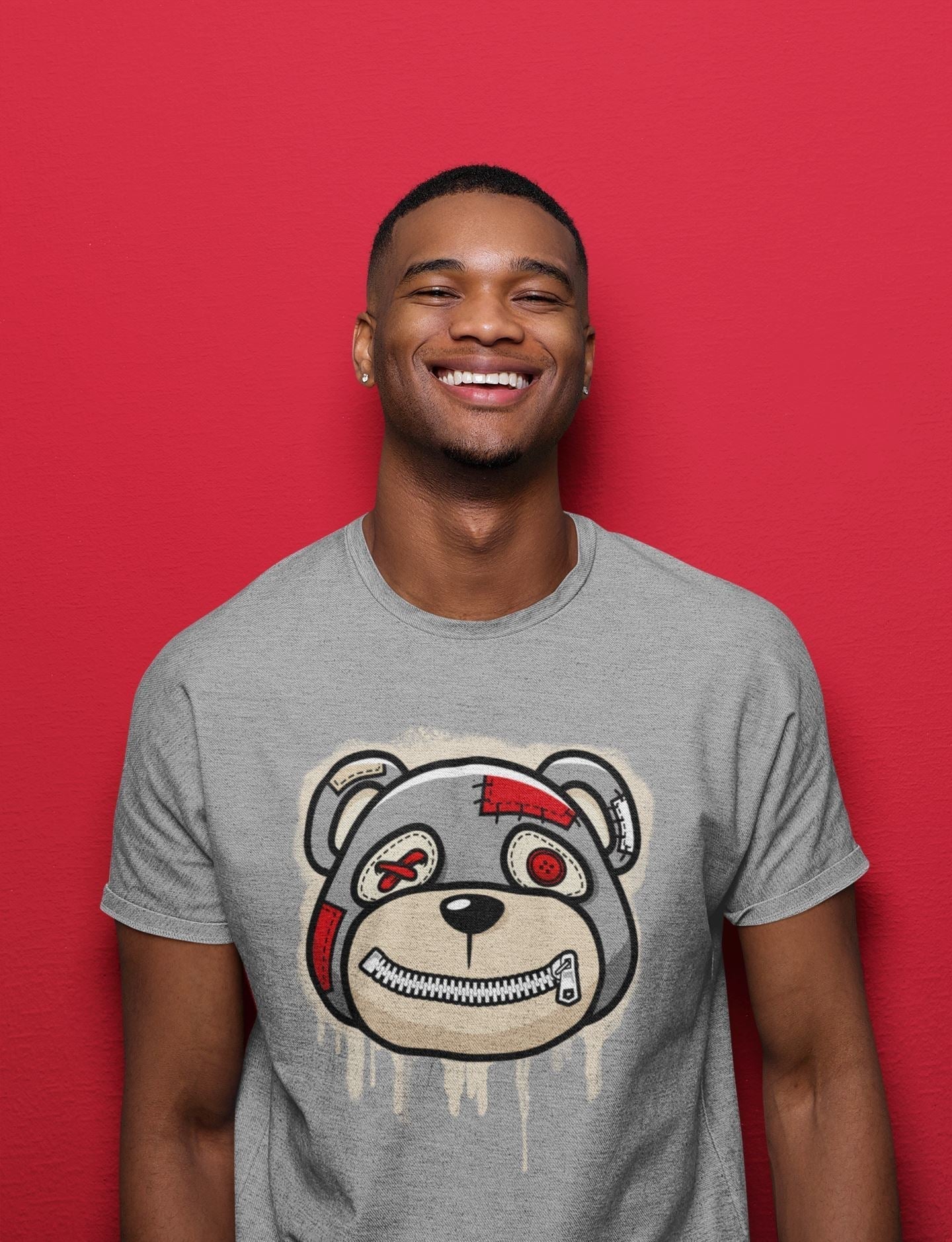 Bear Face Unisex Tops - Air Jordan 3 Muslin