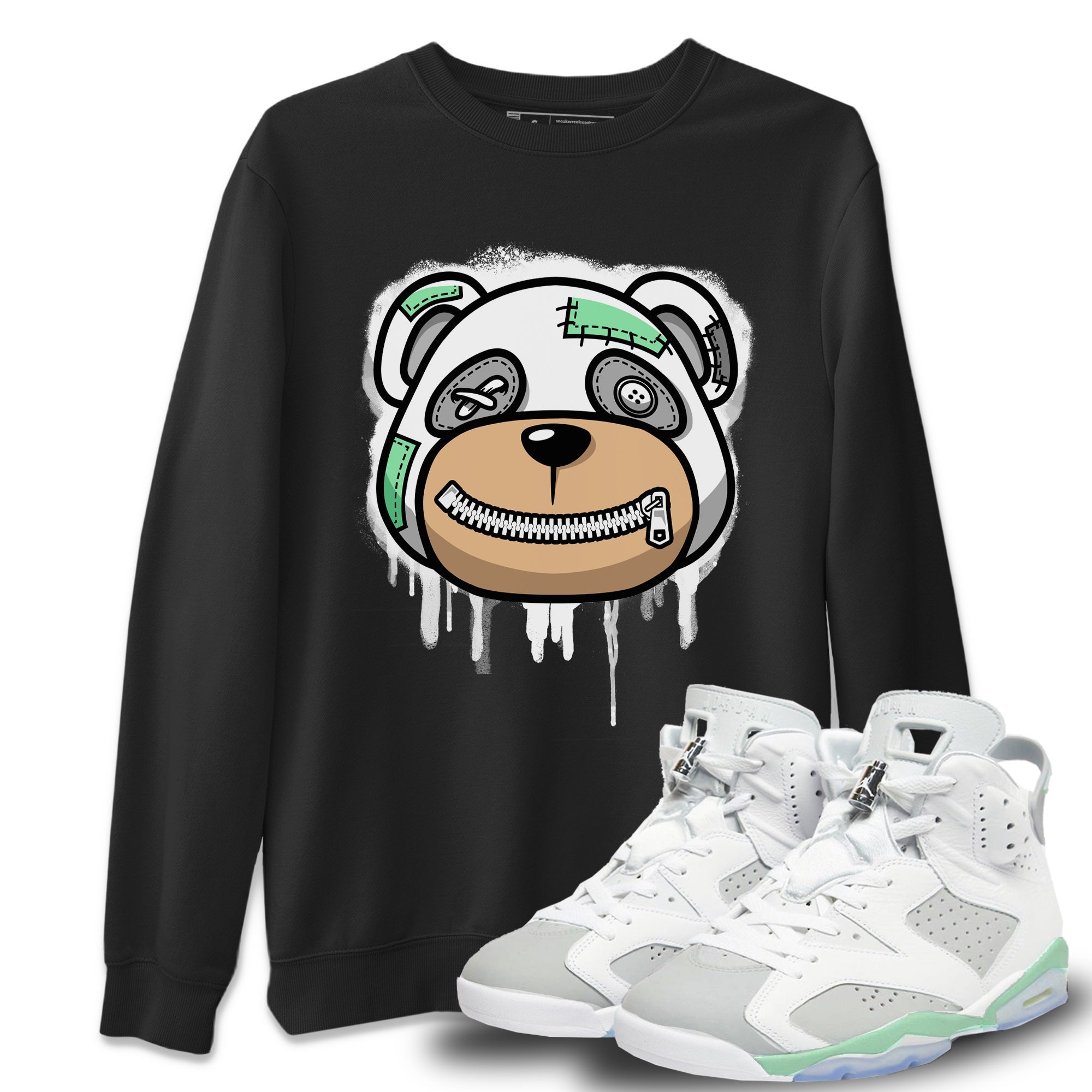 Bear Face Unisex Tops - Air Jordan 6 Mint Foam