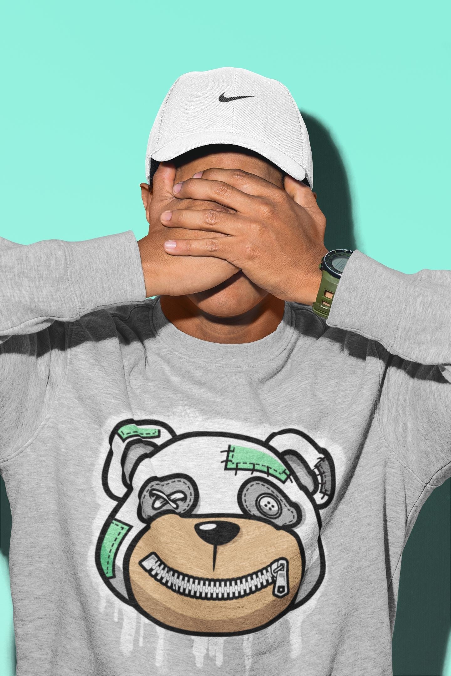 Bear Face Unisex Tops - Air Jordan 6 Mint Foam