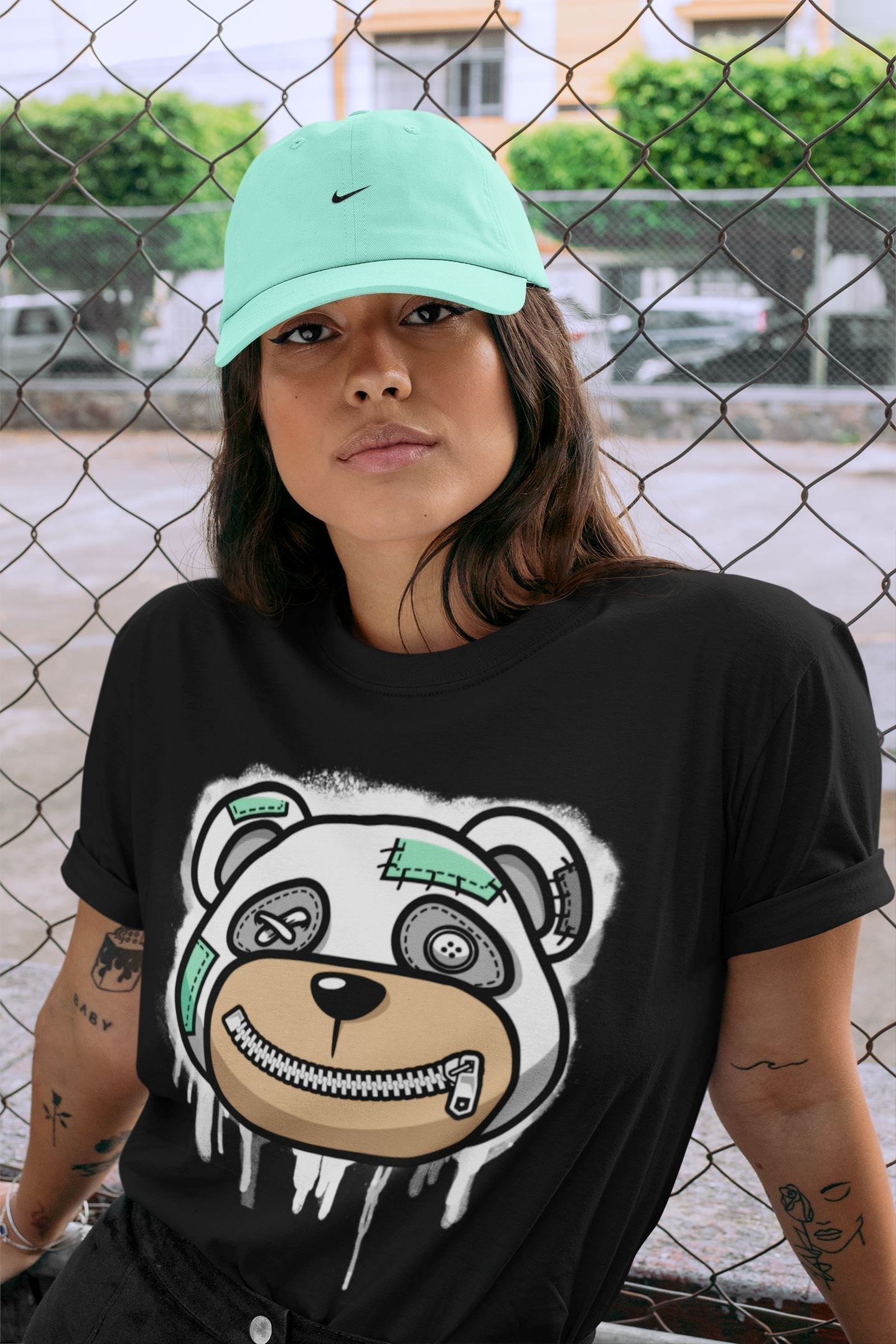 Bear Face Unisex Tops - Air Jordan 6 Mint Foam