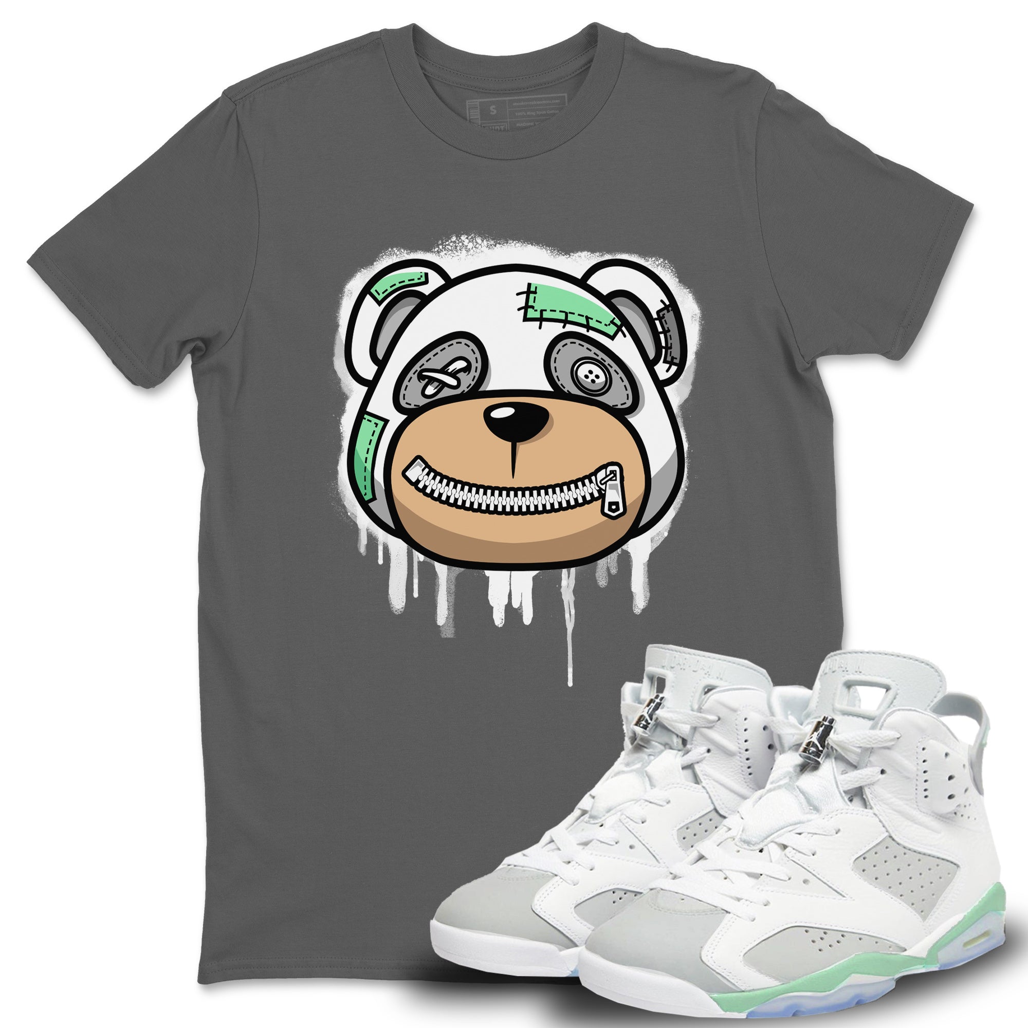 Bear Face Unisex Tops - Air Jordan 6 Mint Foam