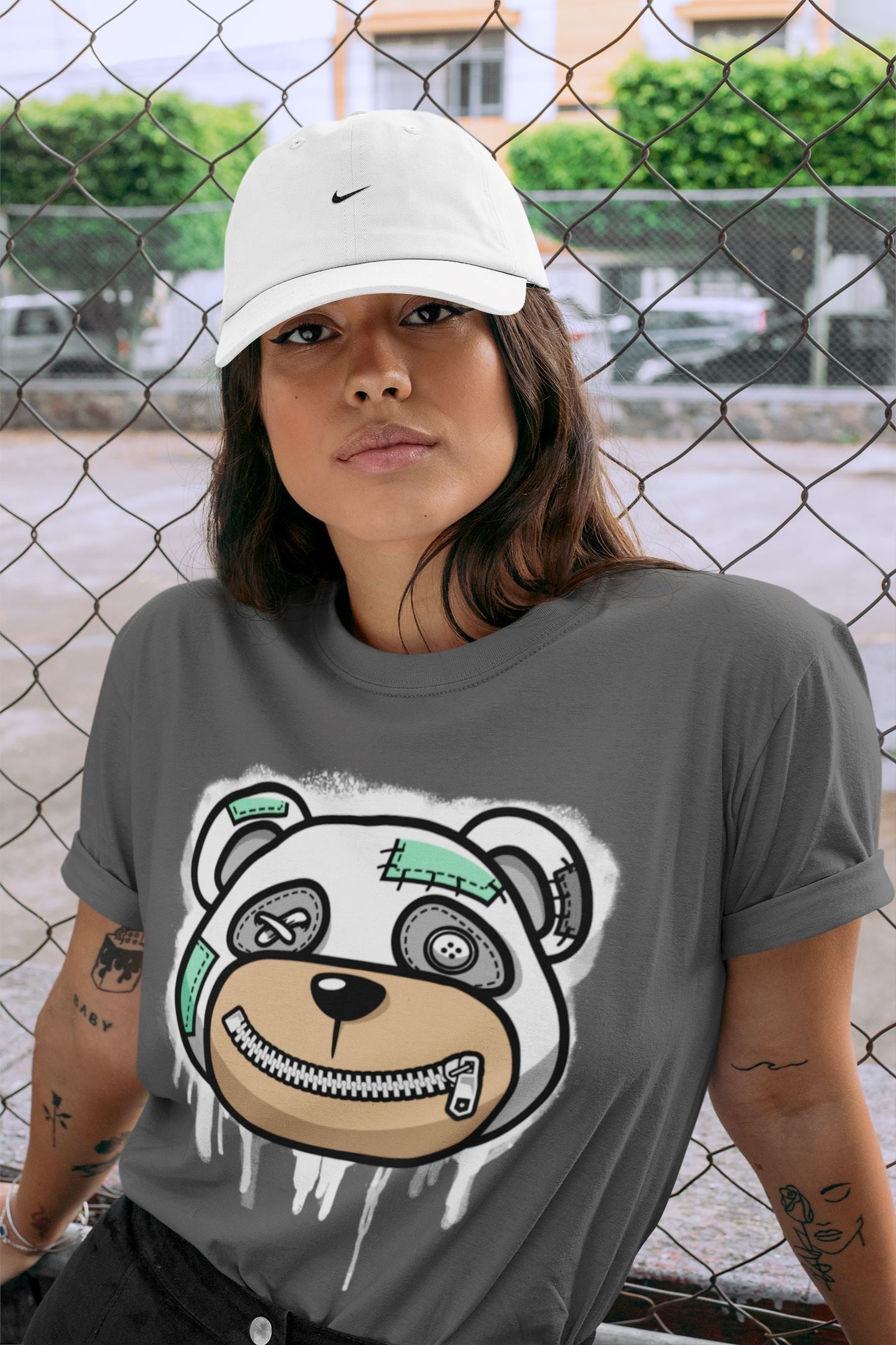 Bear Face Unisex Tops - Air Jordan 6 Mint Foam