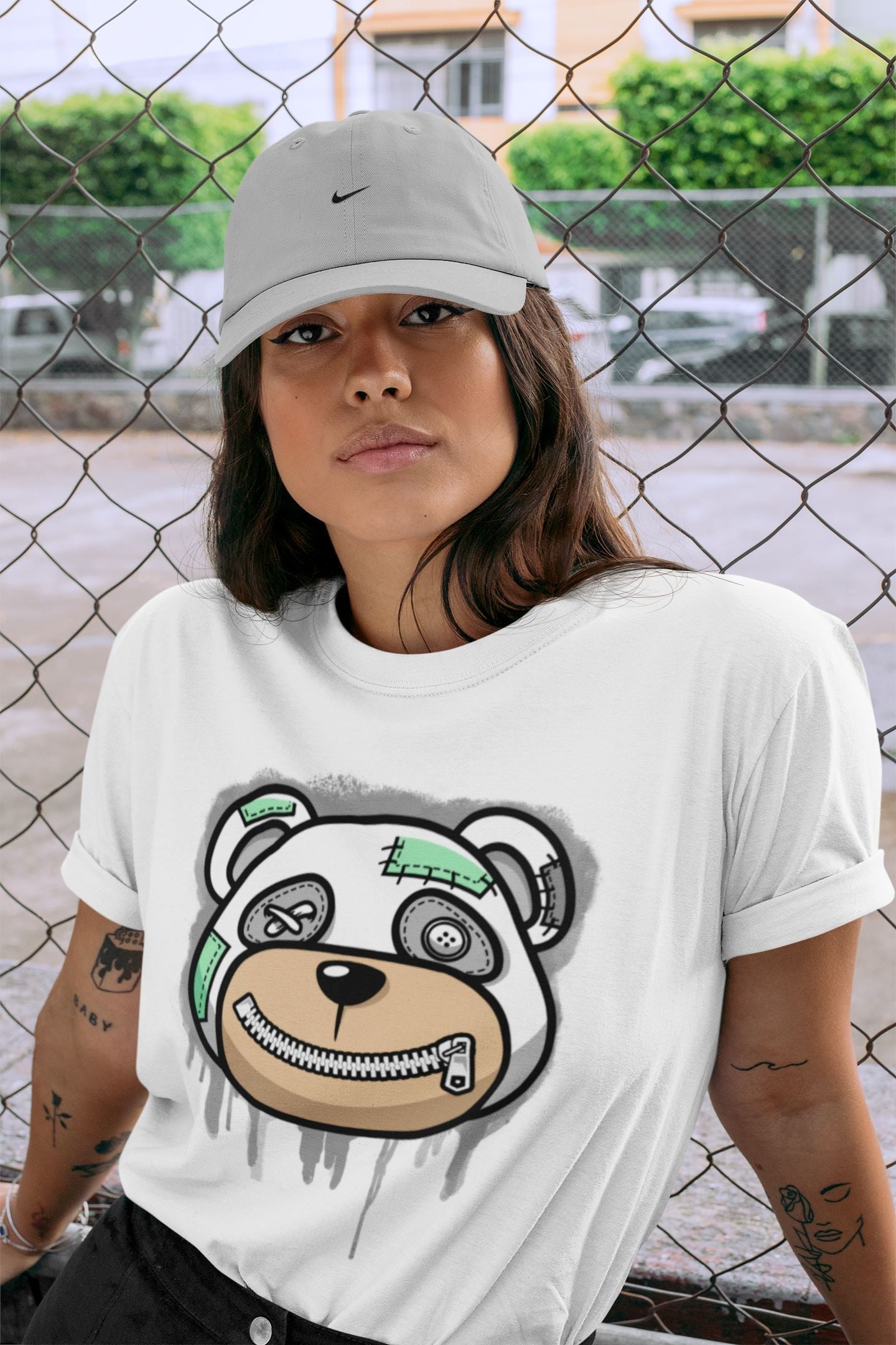 Bear Face Unisex Tops - Air Jordan 6 Mint Foam