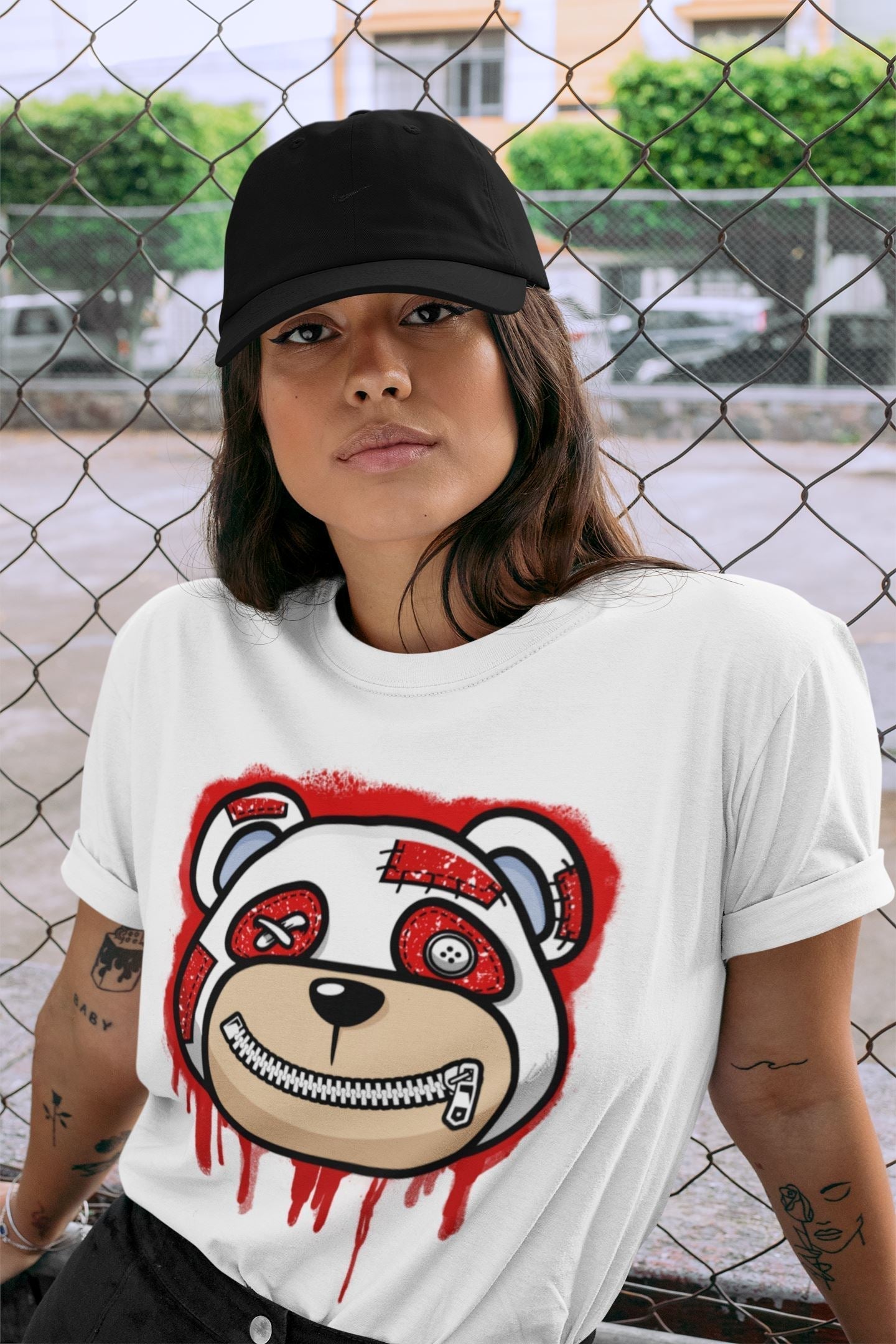 Bear Face Unisex Tops - Air Jordan 6 Red Velvet Cookies