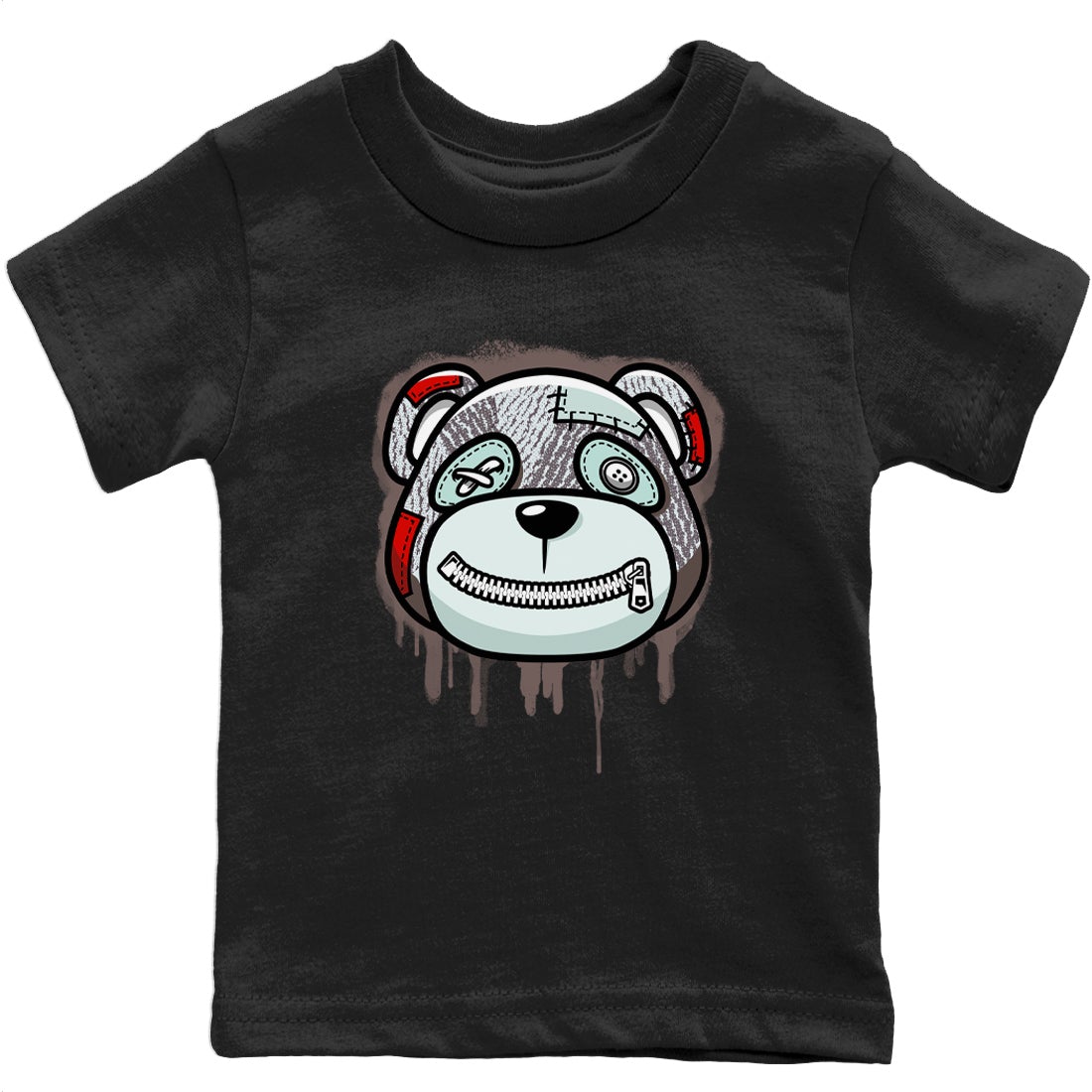Bear Face Kids Tops - Yeezy 350 Blue Tint