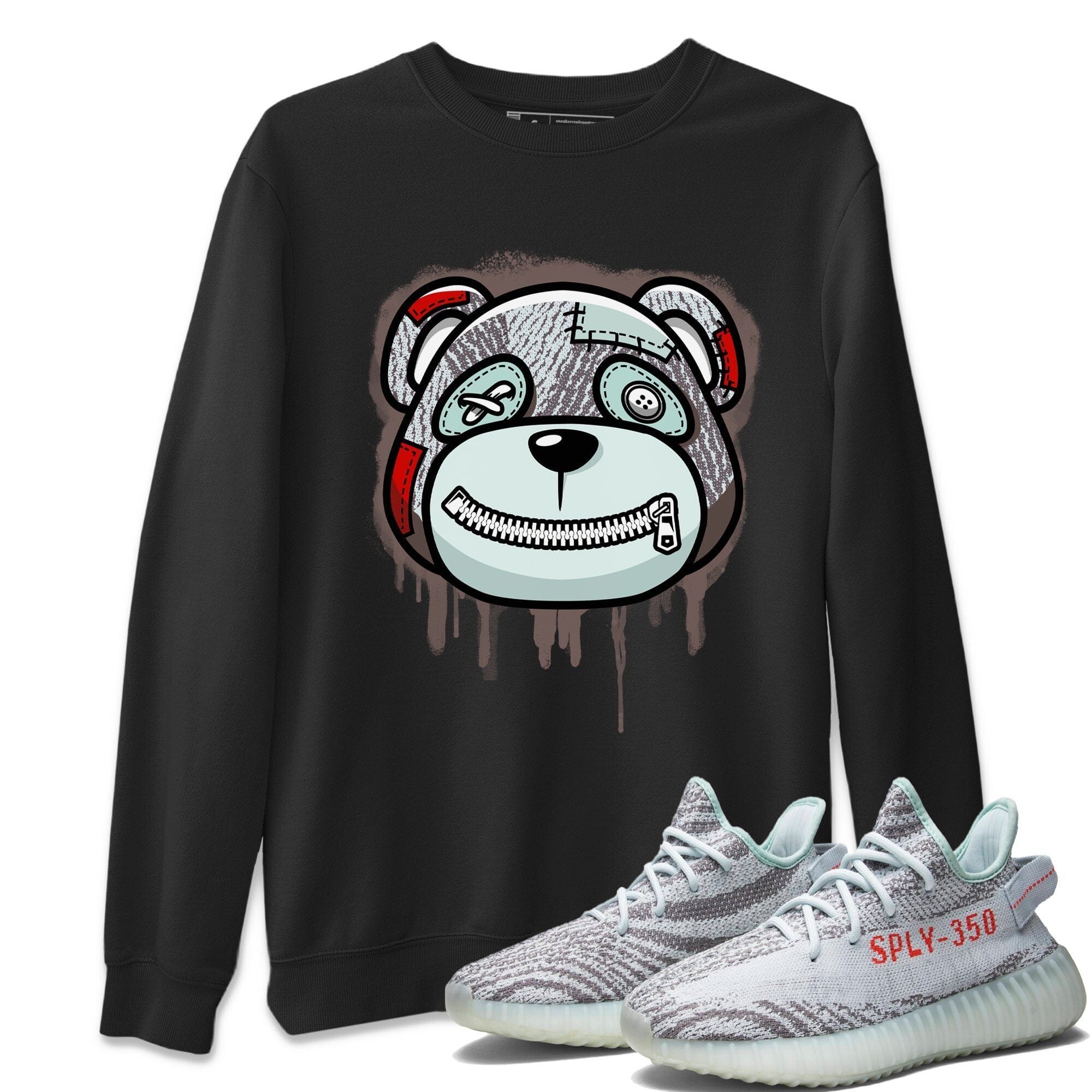 Bear Face Unisex Tops - Yeezy 350 Blue Tint