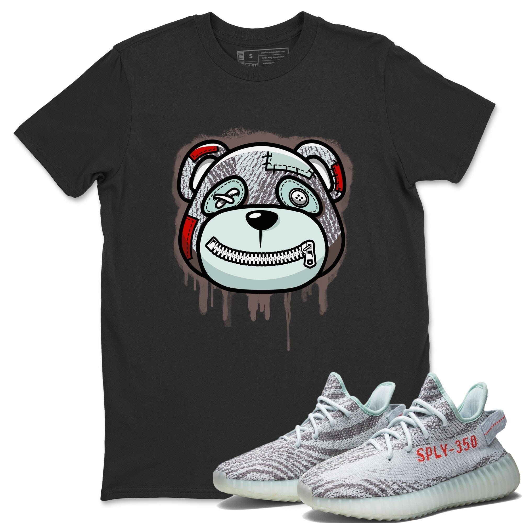 Bear Face Unisex Tops - Yeezy 350 Blue Tint