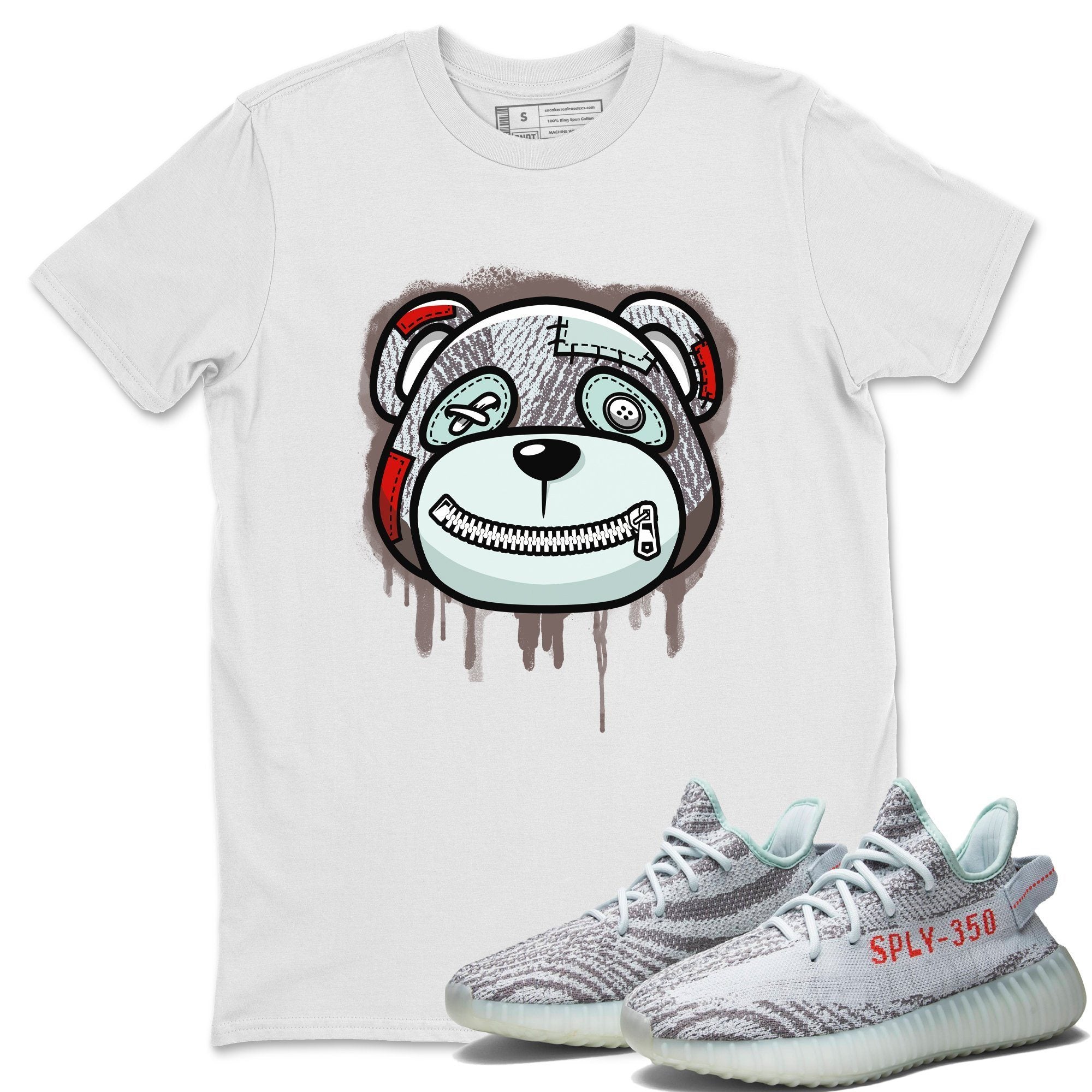 Bear Face Unisex Tops - Yeezy 350 Blue Tint