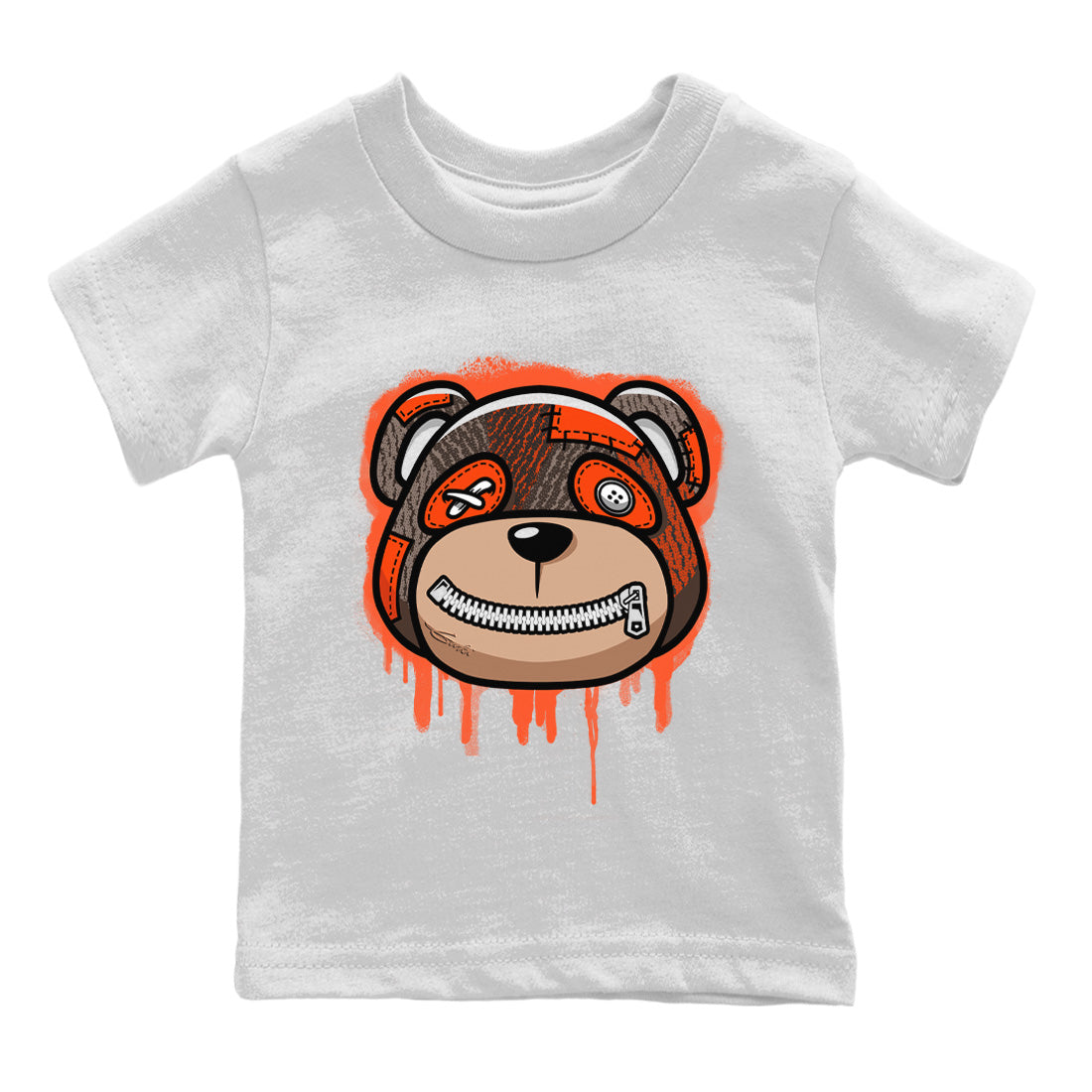 Bear Face Kids Tops - Yeezy 350 Carbon Beluga