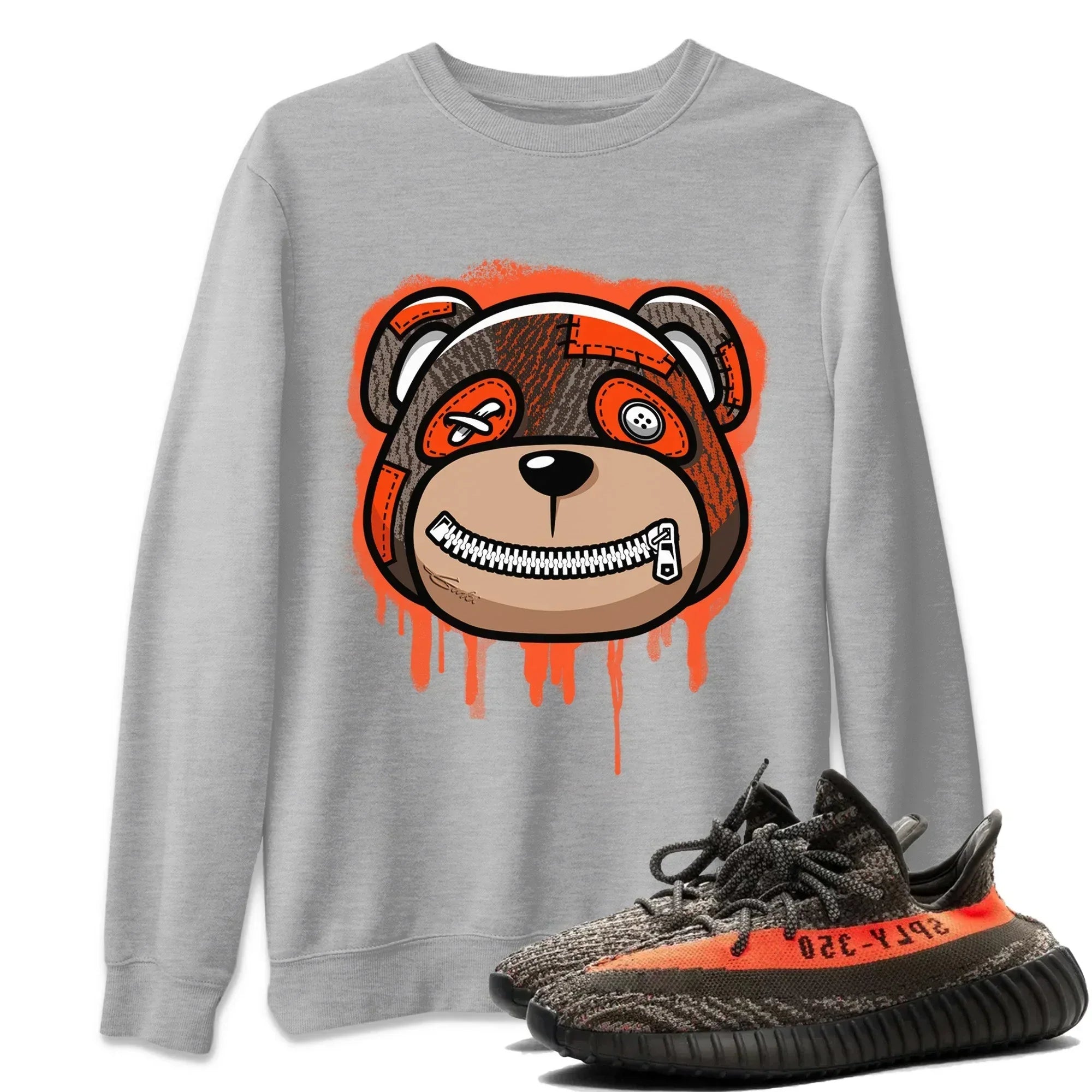 Bear Face Unisex Tops - Yeezy 350 Carbon Beluga