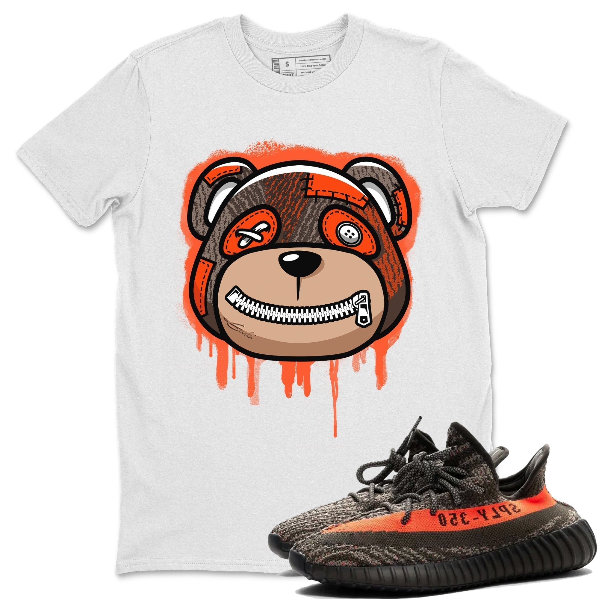 Bear Face Unisex Tops - Yeezy 350 Carbon Beluga