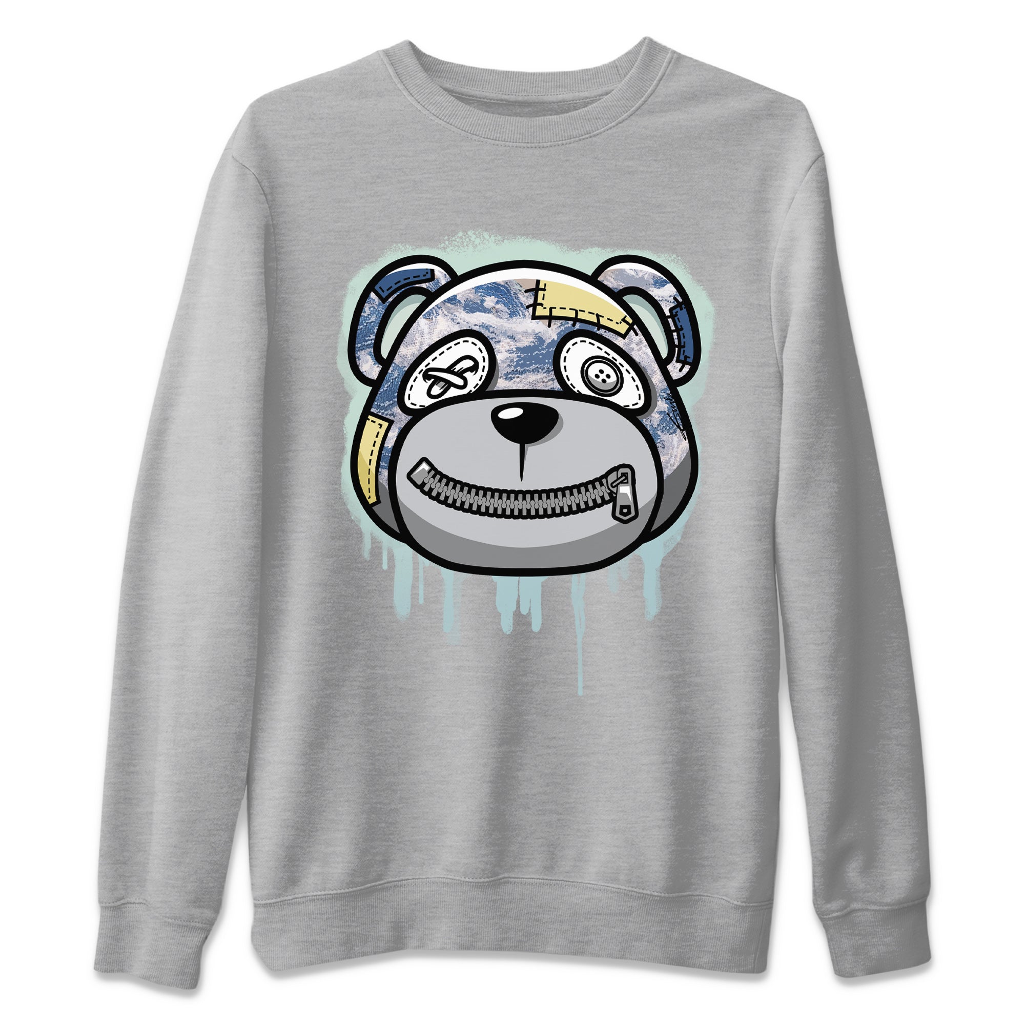 Bear Face Unisex Tops - Yeezy 350 MX Blue