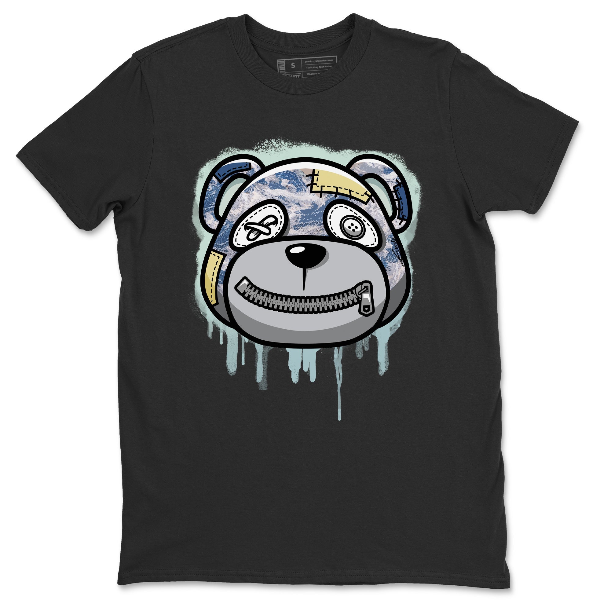 Bear Face Unisex Tops - Yeezy 350 MX Blue