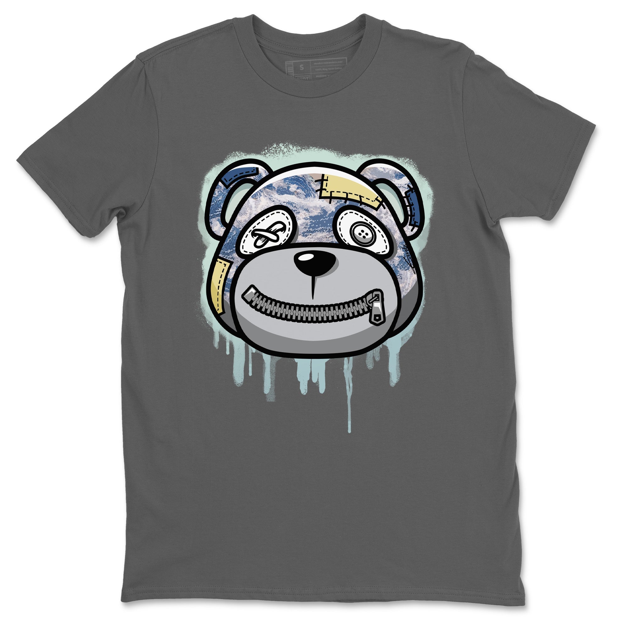 Bear Face Unisex Tops - Yeezy 350 MX Blue