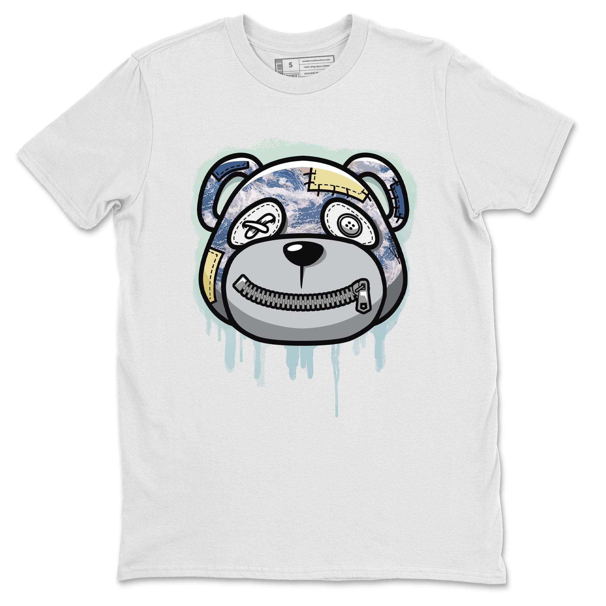 Bear Face Unisex Tops - Yeezy 350 MX Blue