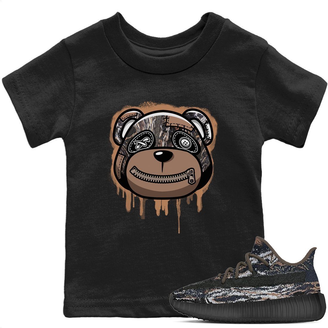 Bear Face Kids Tops - Yeezy 350 MX Rock