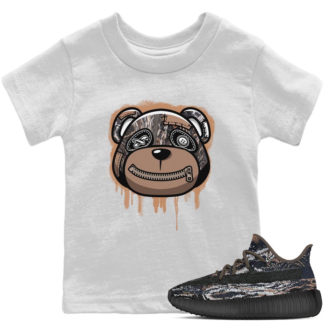 Bear Face Kids Tops - Yeezy 350 MX Rock