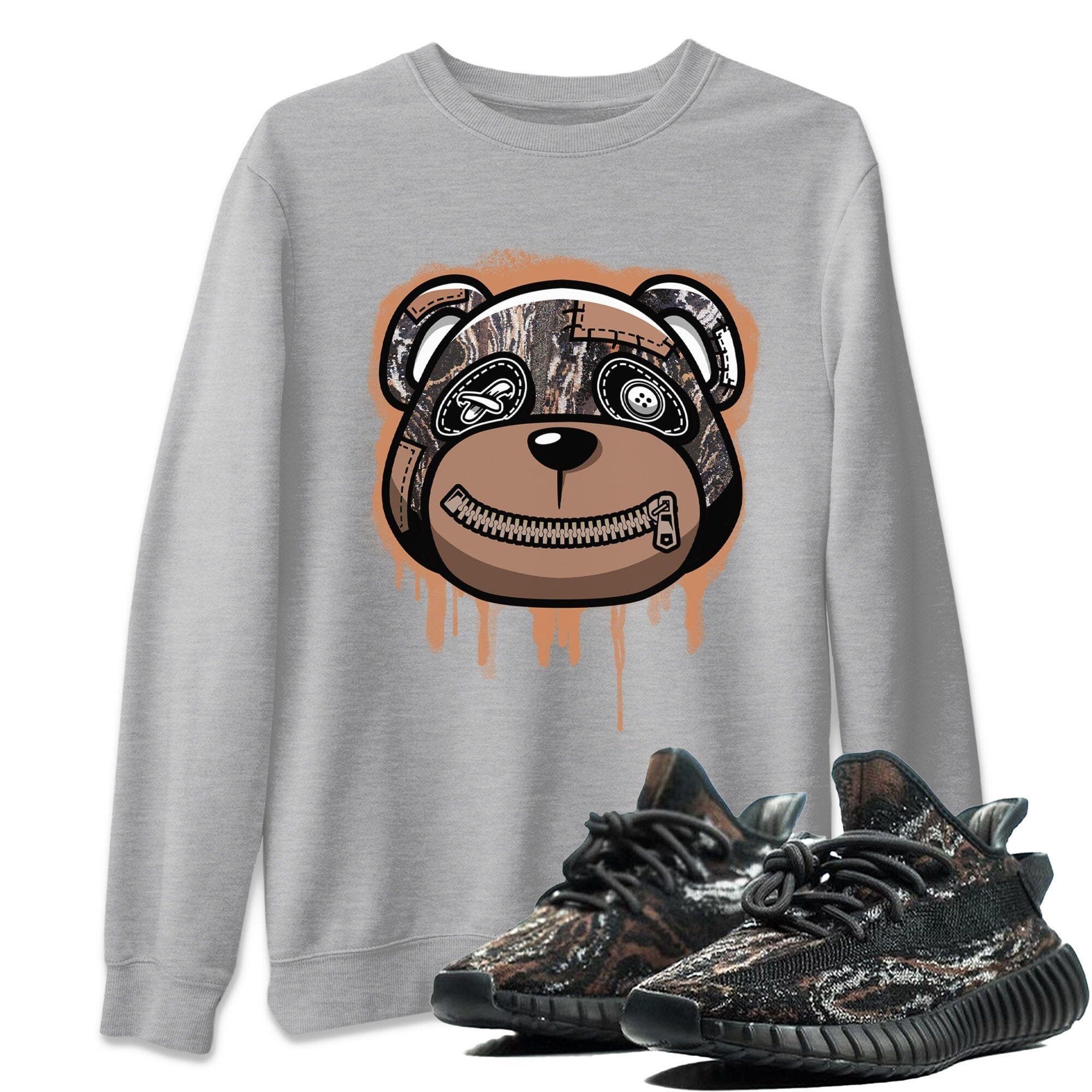 Bear Face Unisex Tops - Yeezy 350 MX Rock