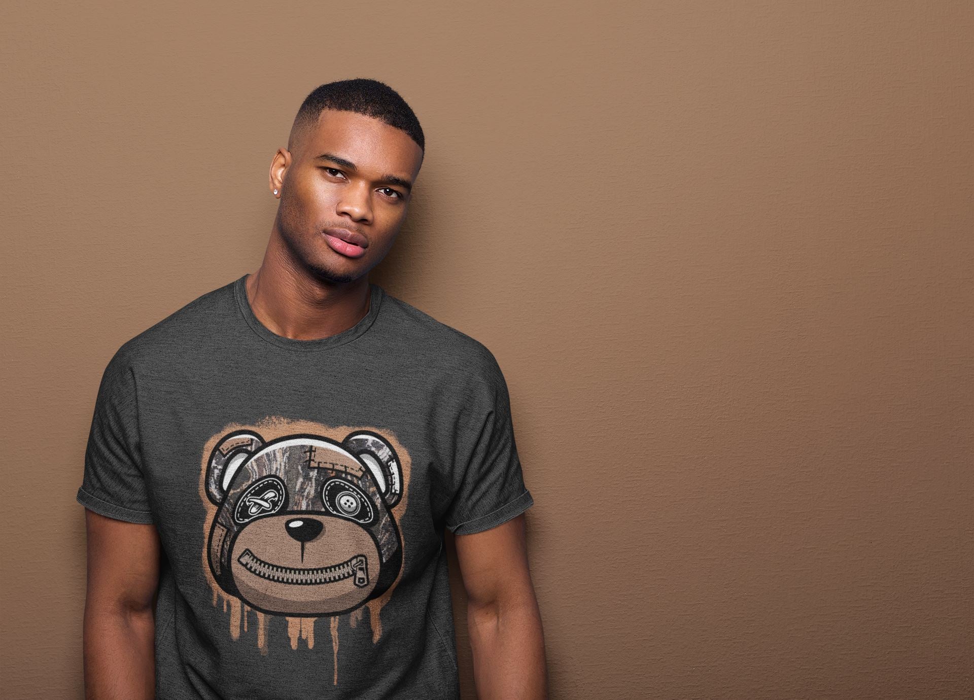 Bear Face Unisex Tops - Yeezy 350 MX Rock