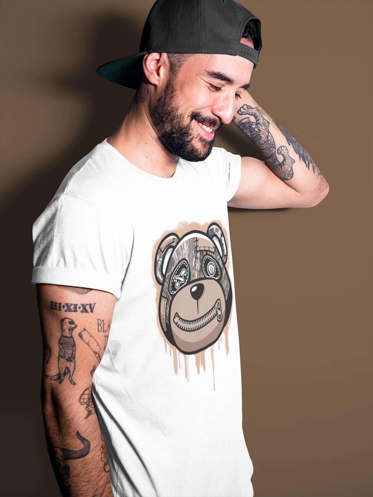 Bear Face Unisex Tops - Yeezy 350 MX Rock