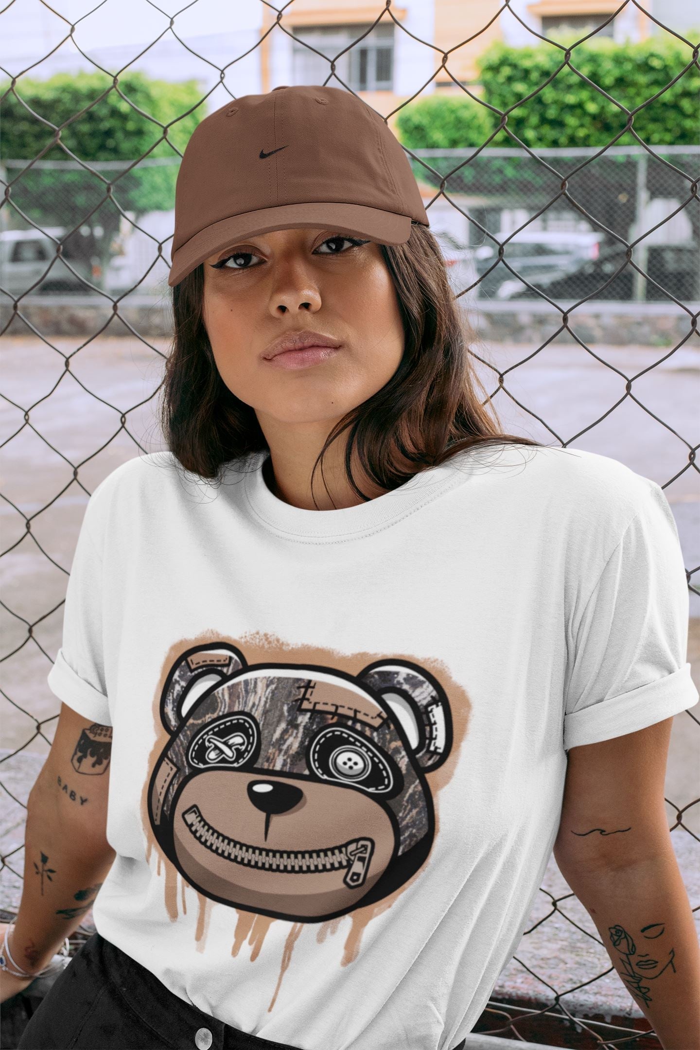 Bear Face Unisex Tops - Yeezy 350 MX Rock