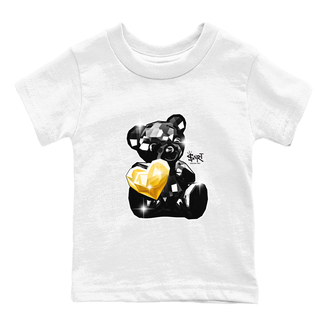 Bear Germ snkmatch Tees Kids - Air Jordan 1 Black Metallic Gold