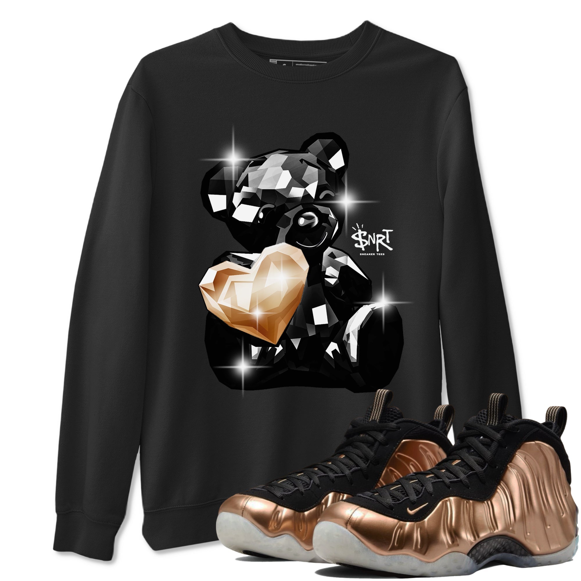 Bear Germs snkmatch Tees - Air Foamposite One Metallic Copper