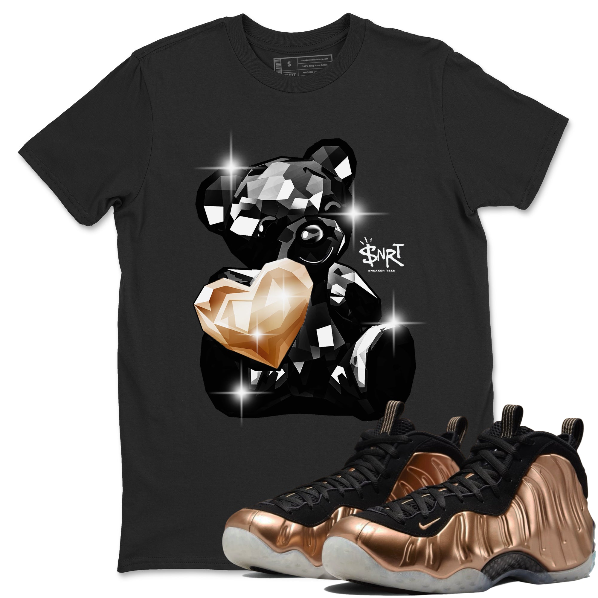Bear Germs snkmatch Tees - Air Foamposite One Metallic Copper