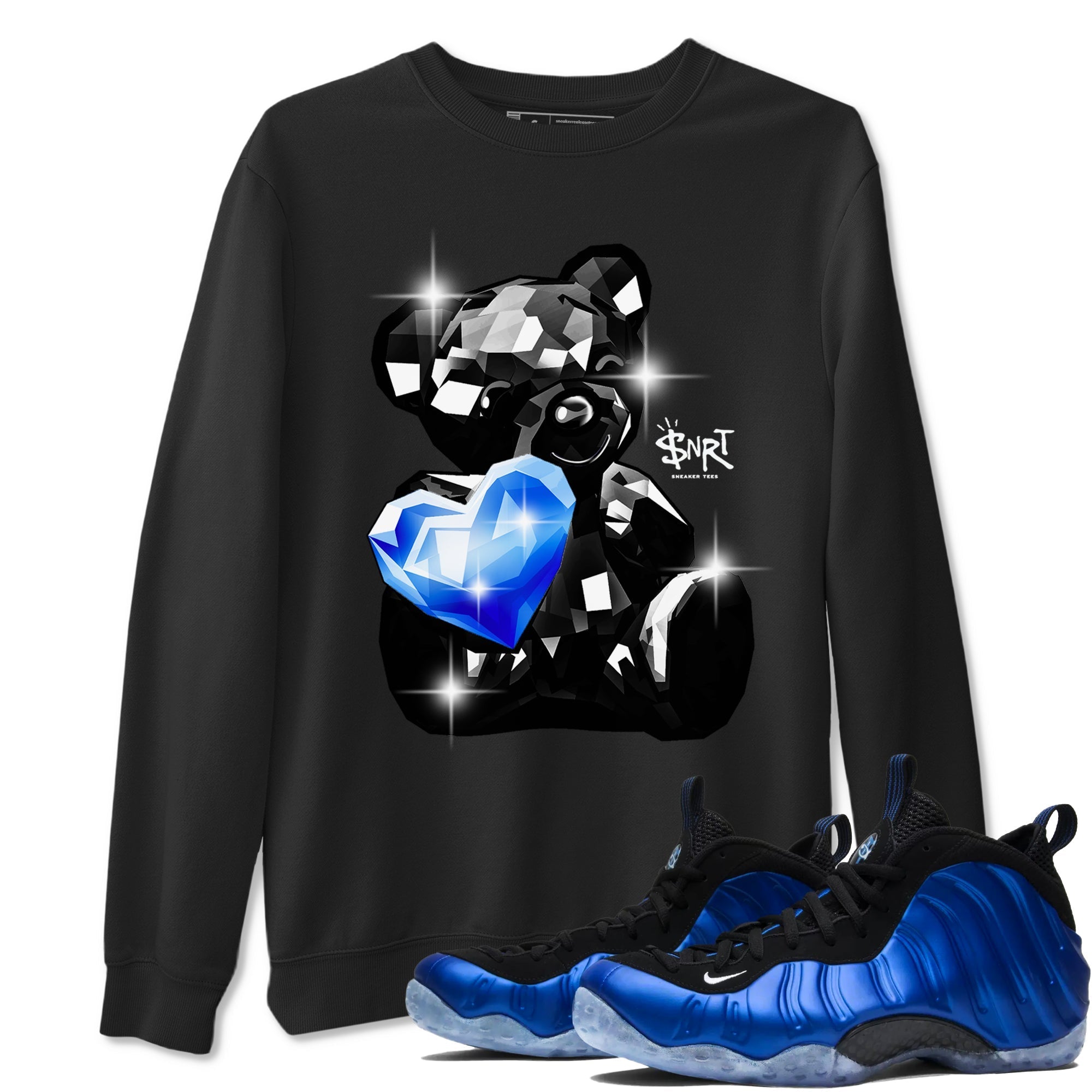 Bear Germs snkmatch Tees - Air Foamposite One Royal