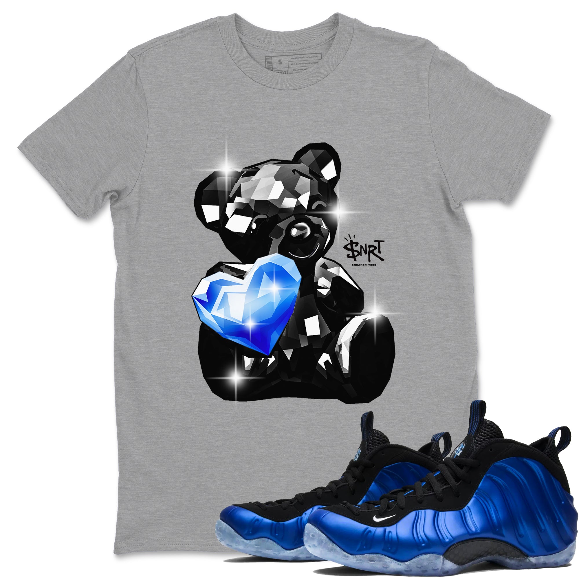 Bear Germs snkmatch Tees - Air Foamposite One Royal