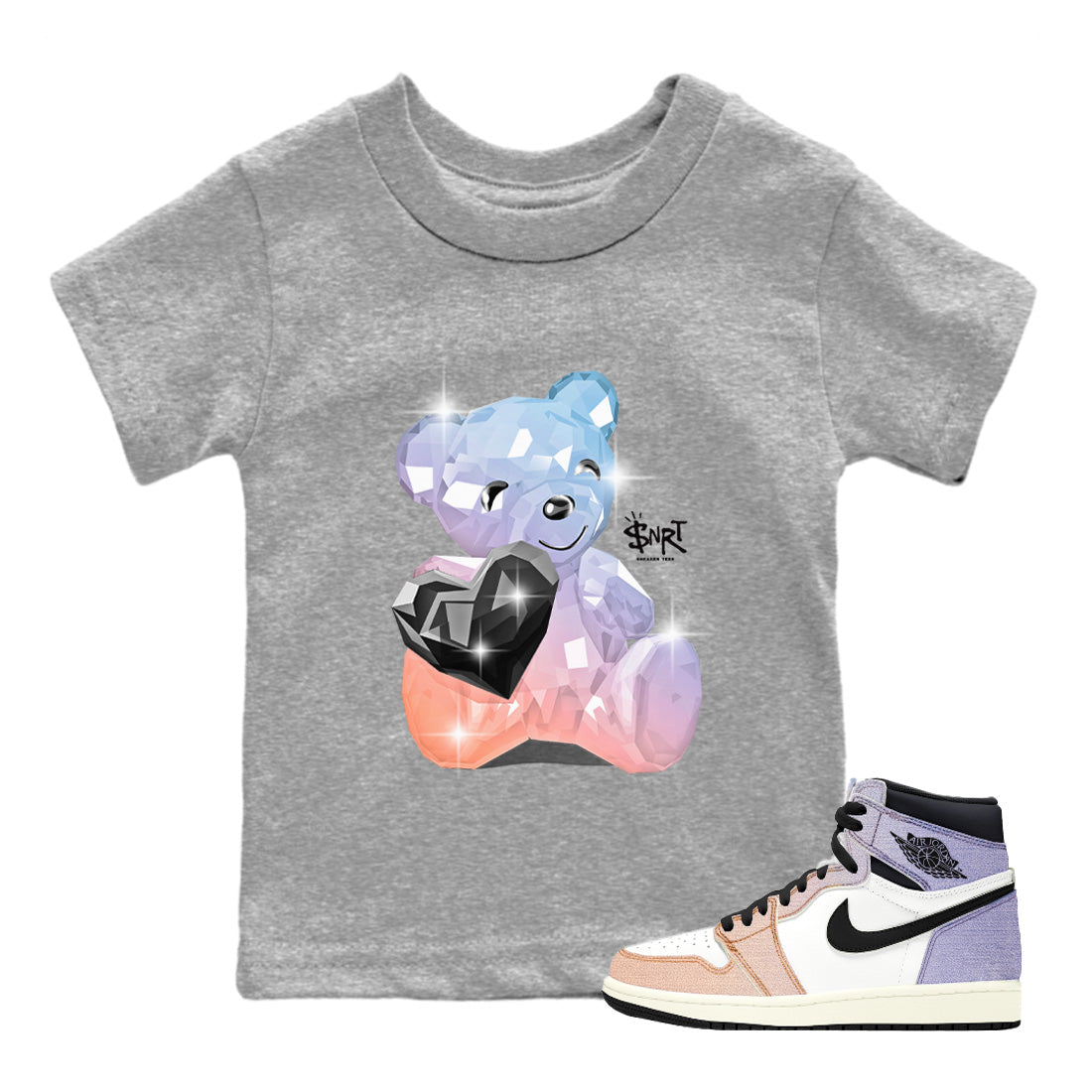 Bear Germs Kids Tops - Air Jordan 1 Skyline