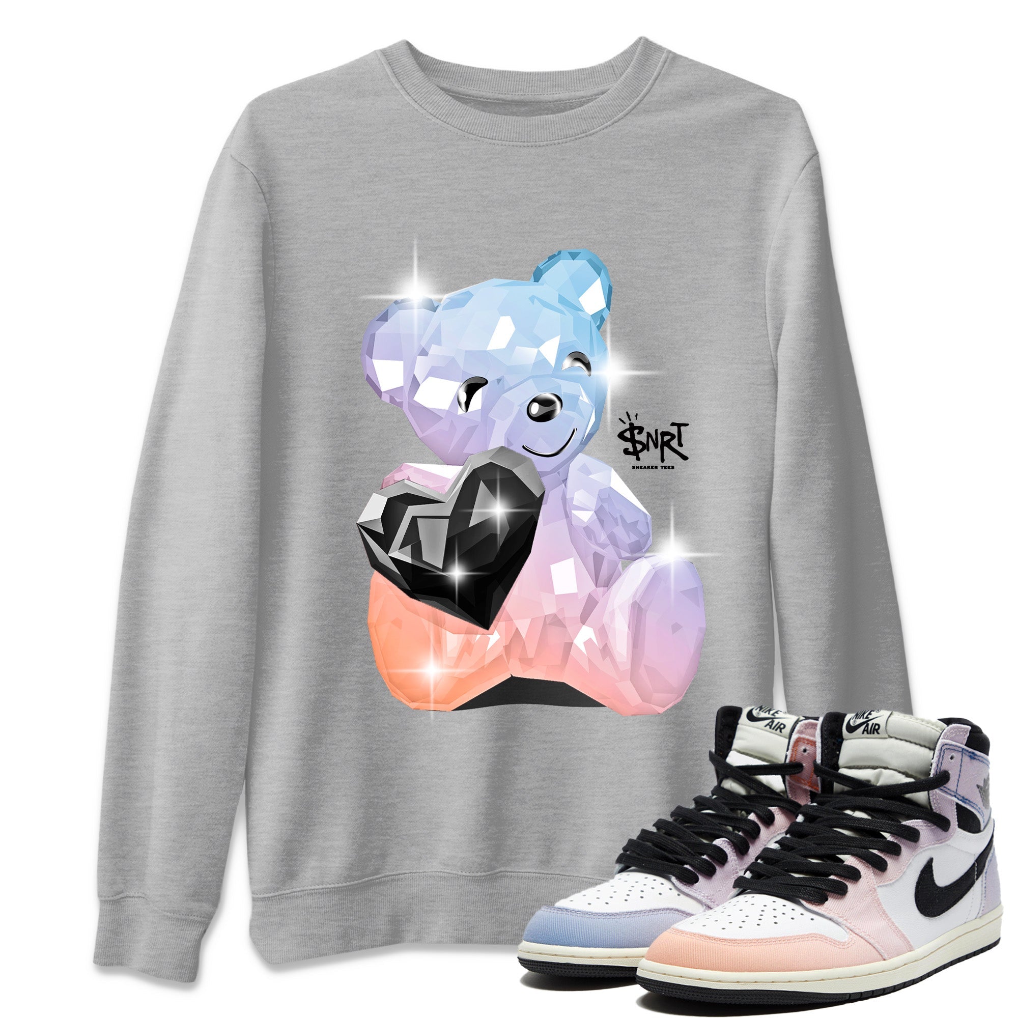 Bear Germs Unisex Tops - Air Jordan 1 Skyline