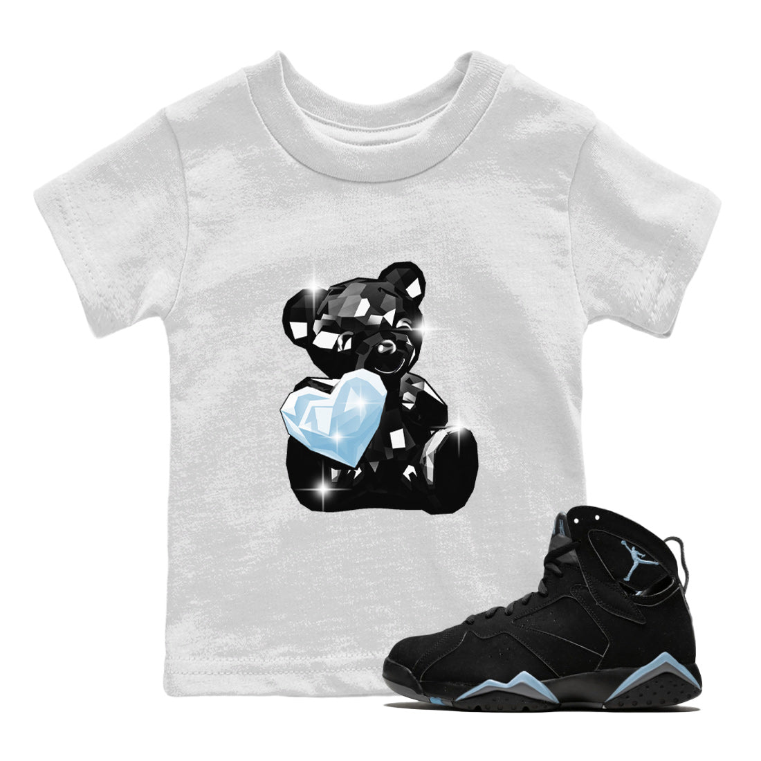Bear Germs Kids Tops - Air Jordan 7 Chambray
