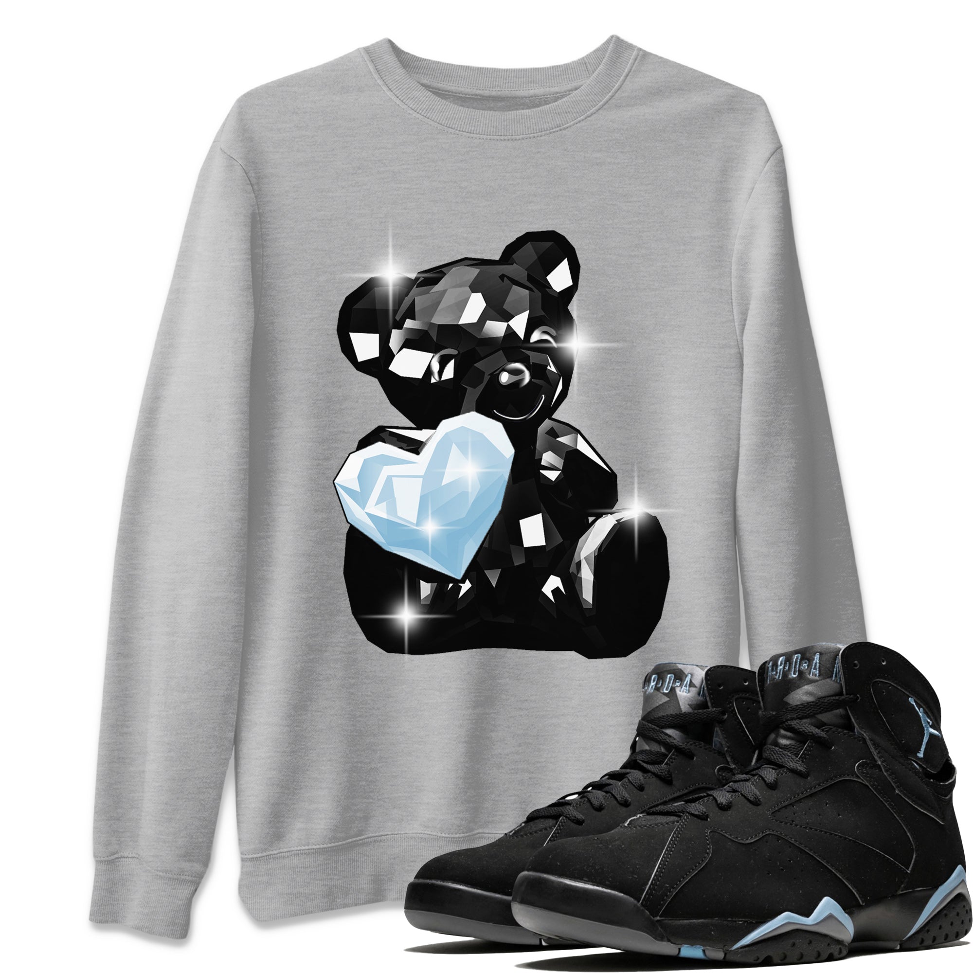 Bear Germs Unisex Tops - Air Jordan 7 Chambray