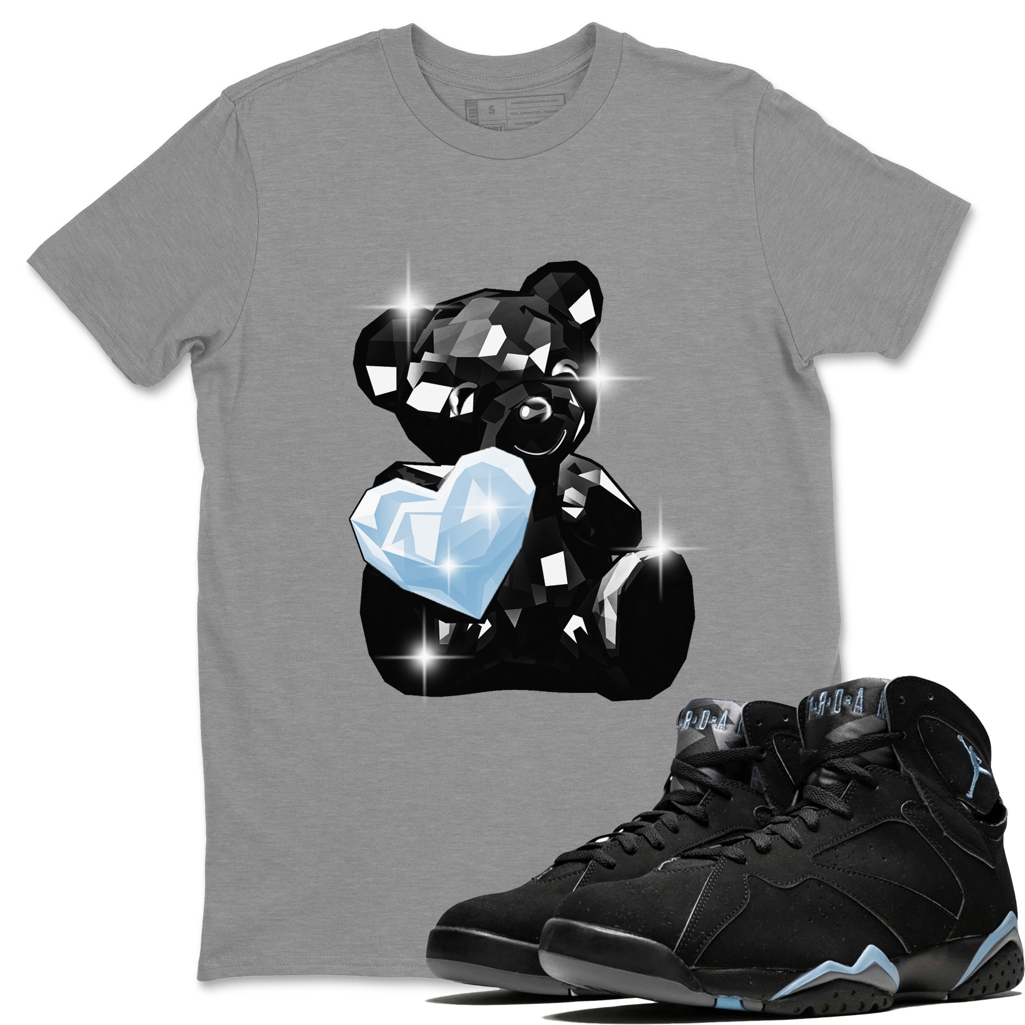 Bear Germs Unisex Tops - Air Jordan 7 Chambray