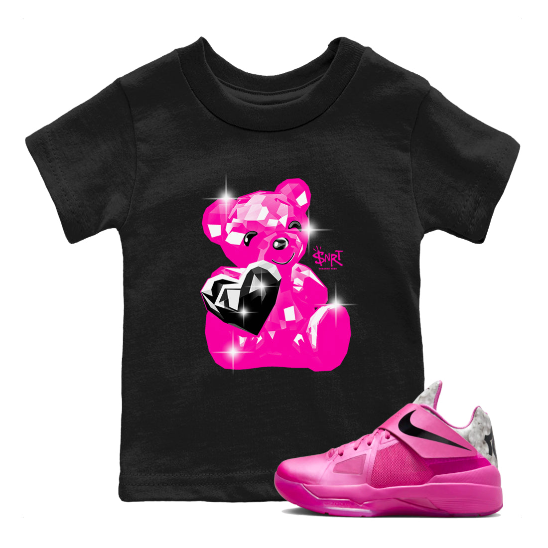 Bear Germs snkmatch Tees Kids - Nike KD 4 Aunt Pearl