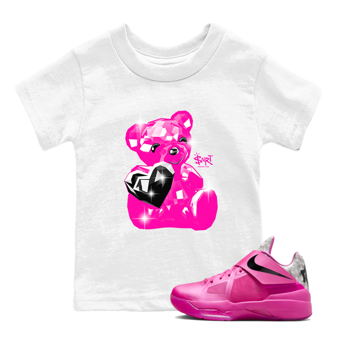 Bear Germs snkmatch Tees Kids - Nike KD 4 Aunt Pearl
