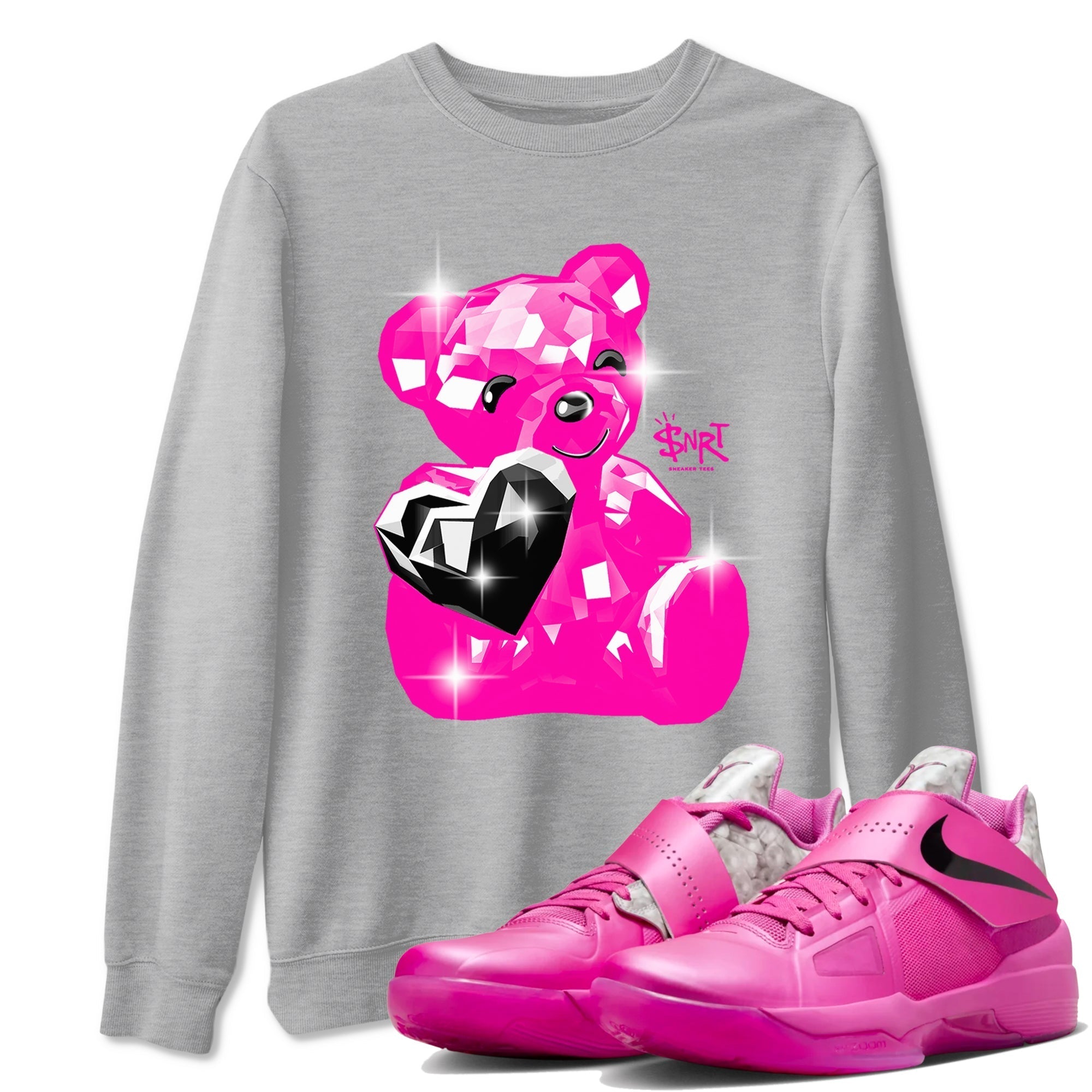 Bear Germs snkmatch Tees - Nike KD 4 Aunt Pearl