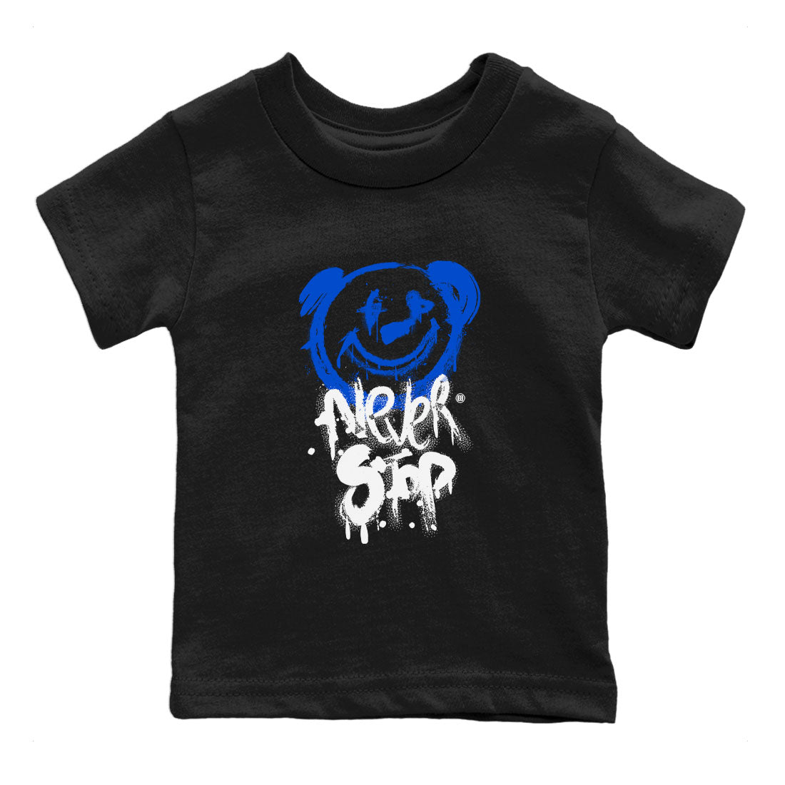 Bear Never Stop snkmatch Tee Kids - Air Jordan 1 Royal Reimagined