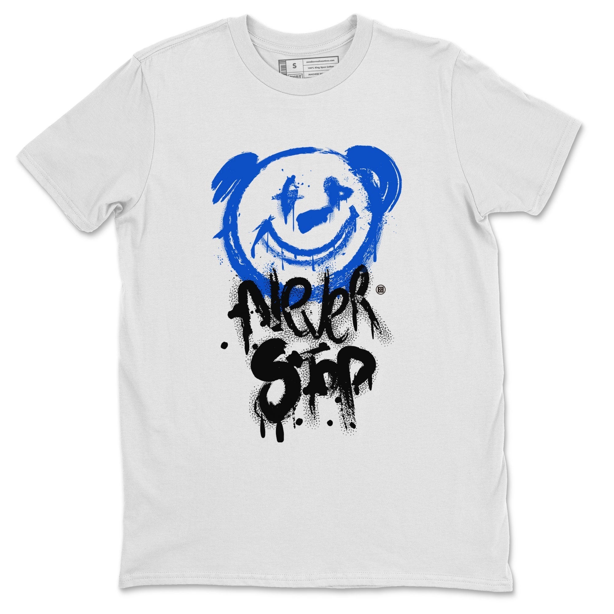 Bear Never Stop snkmatch Tee - Air Jordan 1 Royal Reimagined