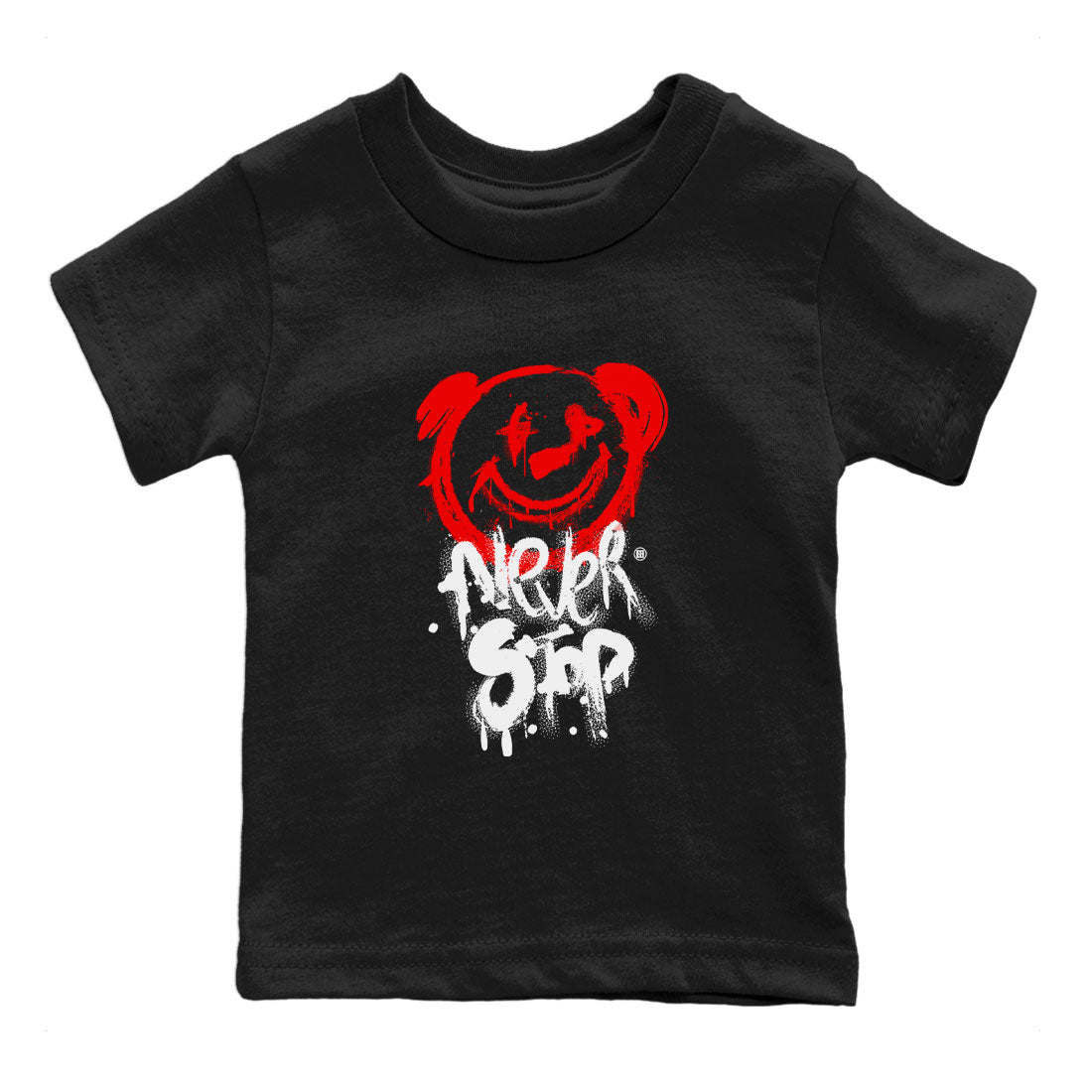 Bear Never Stop snkmatch Tee Kids - Air Jordan 1 University Red