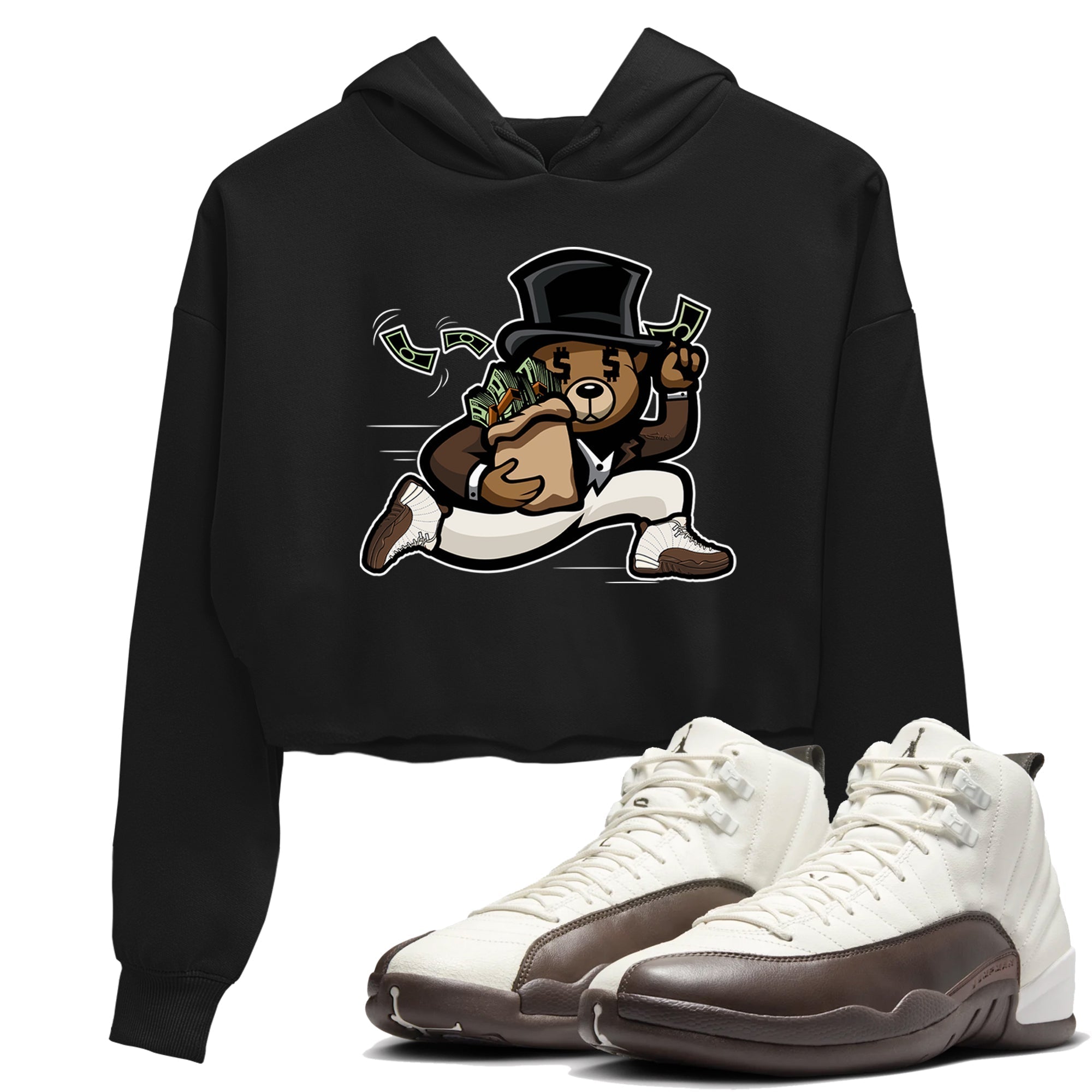 Bear Steals snkmatch Women's Top - Air Jordan 12 Baroque Brown