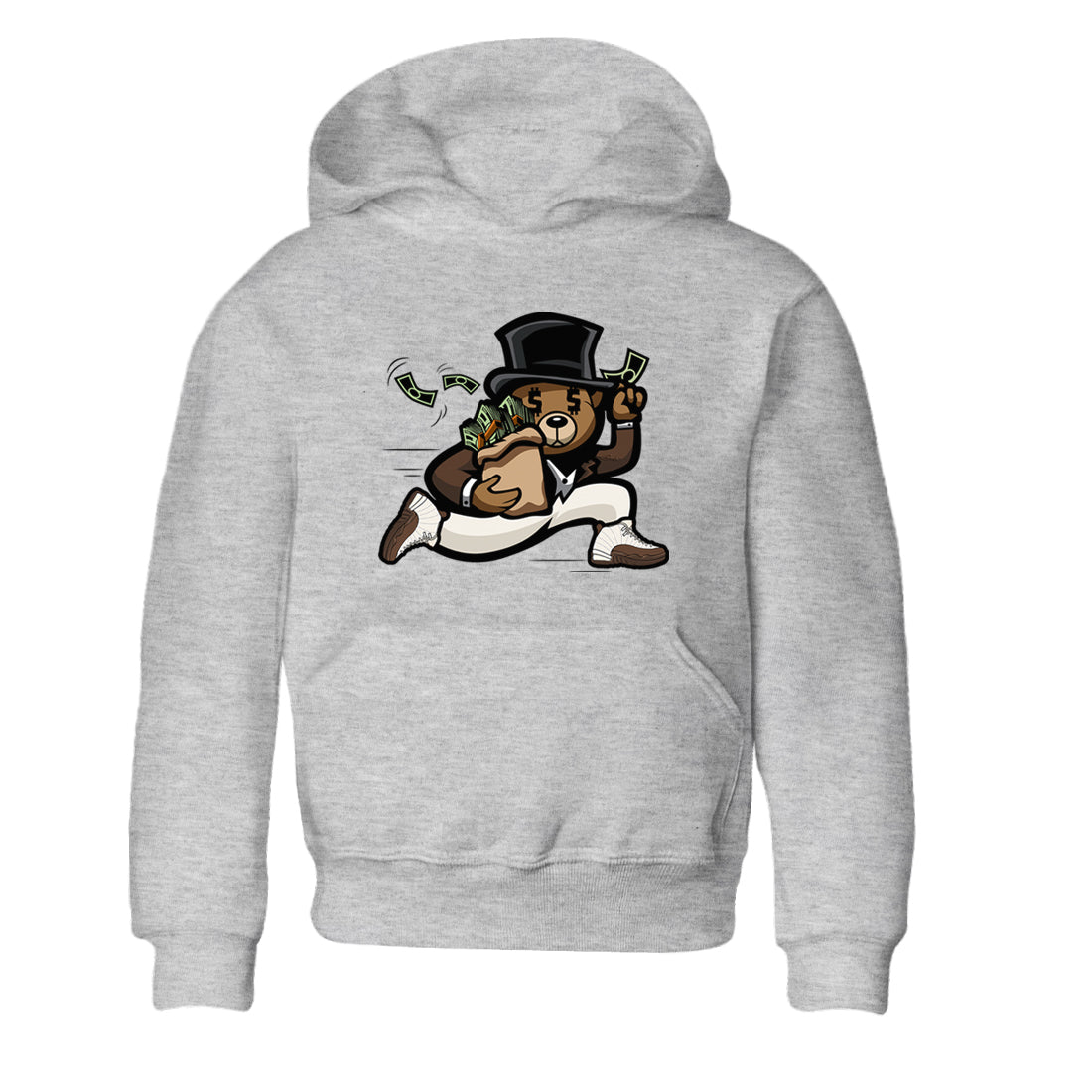 Bear Steals snkmatch Tees Kids - Air Jordan 12 Baroque Brown