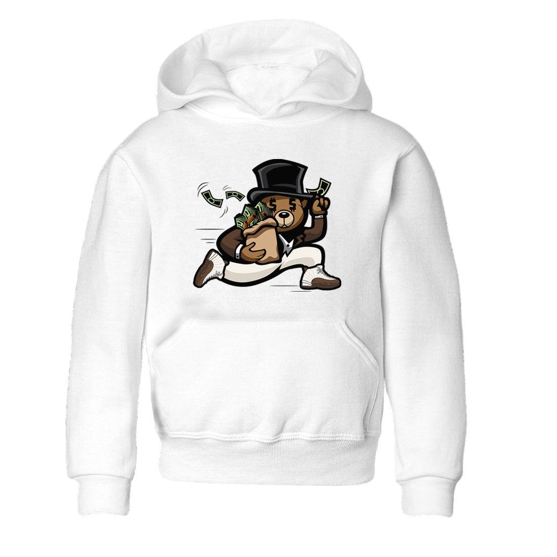 Bear Steals snkmatch Tees Kids - Air Jordan 12 Baroque Brown