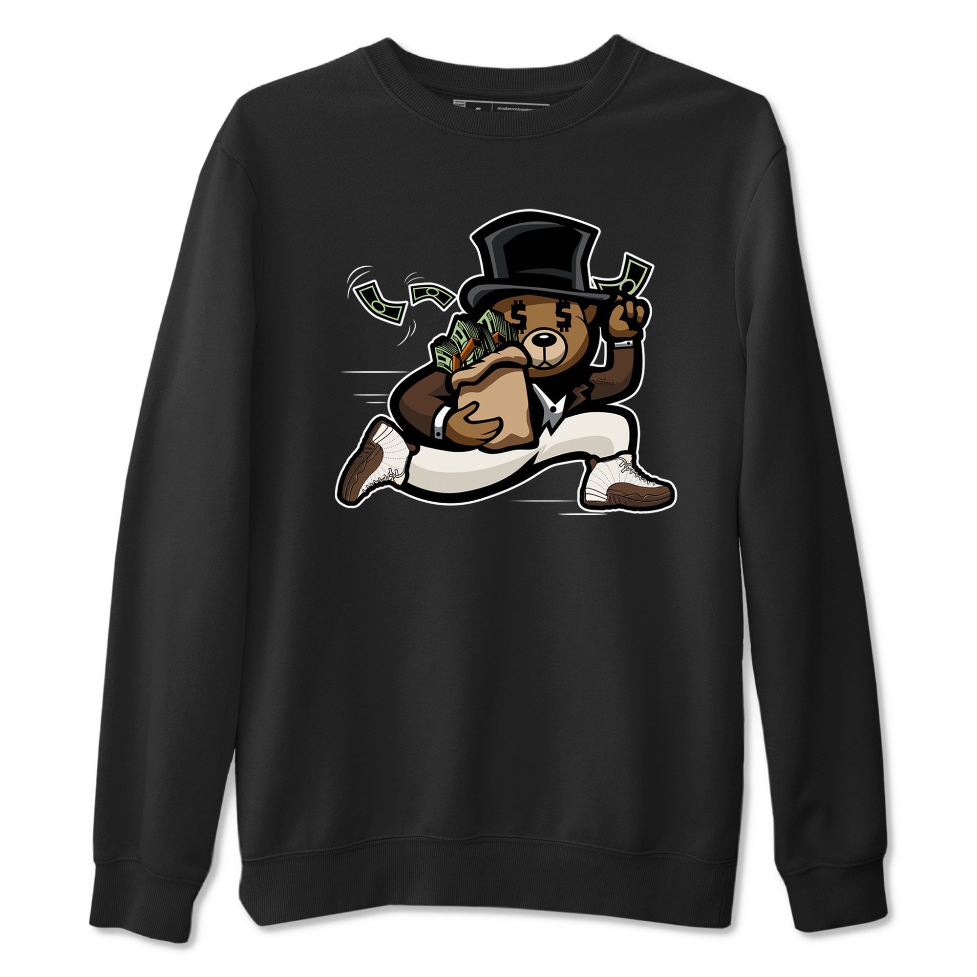Bear Steals snkmatch Tees - Air Jordan 12 Baroque Brown