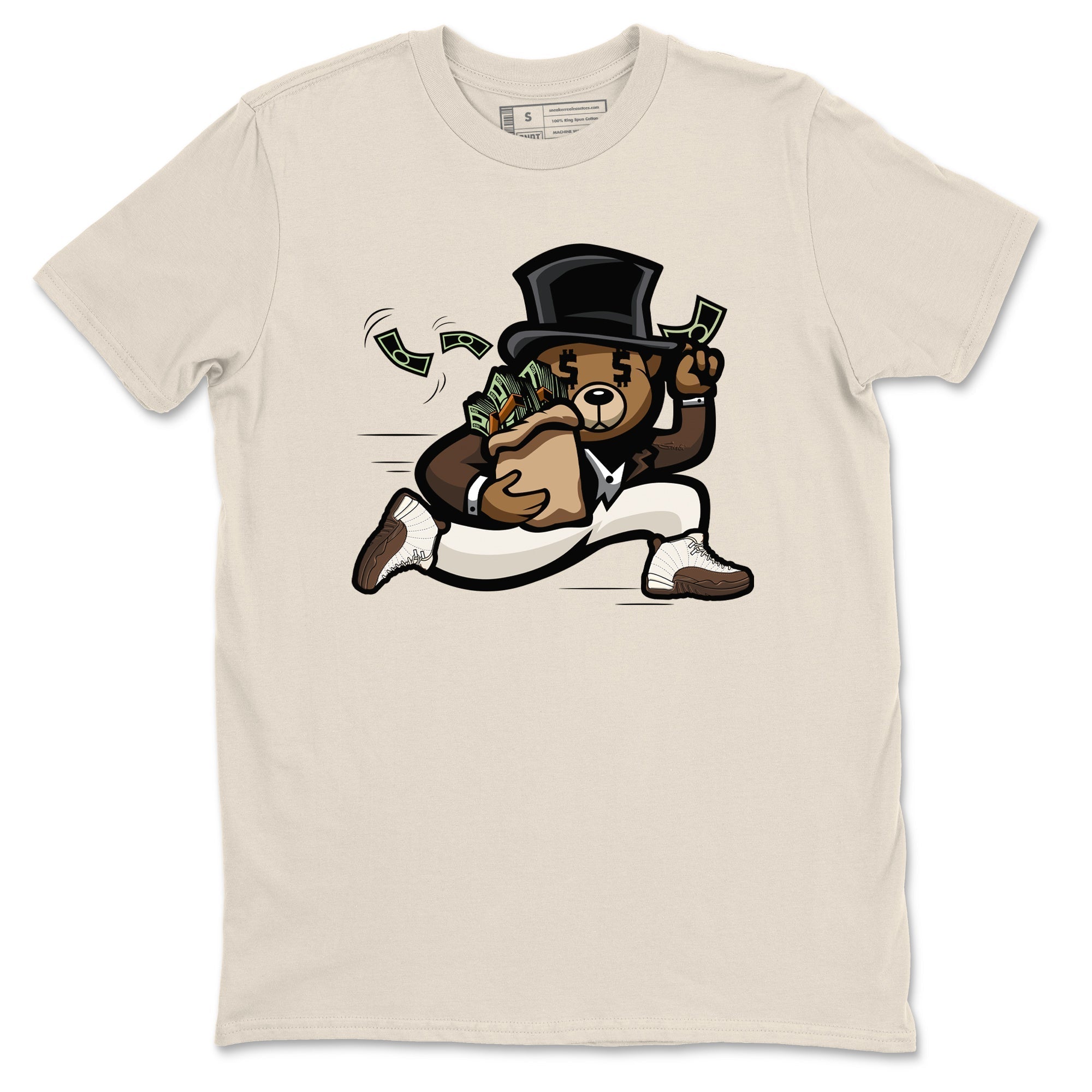 Bear Steals snkmatch Tees - Air Jordan 12 Baroque Brown