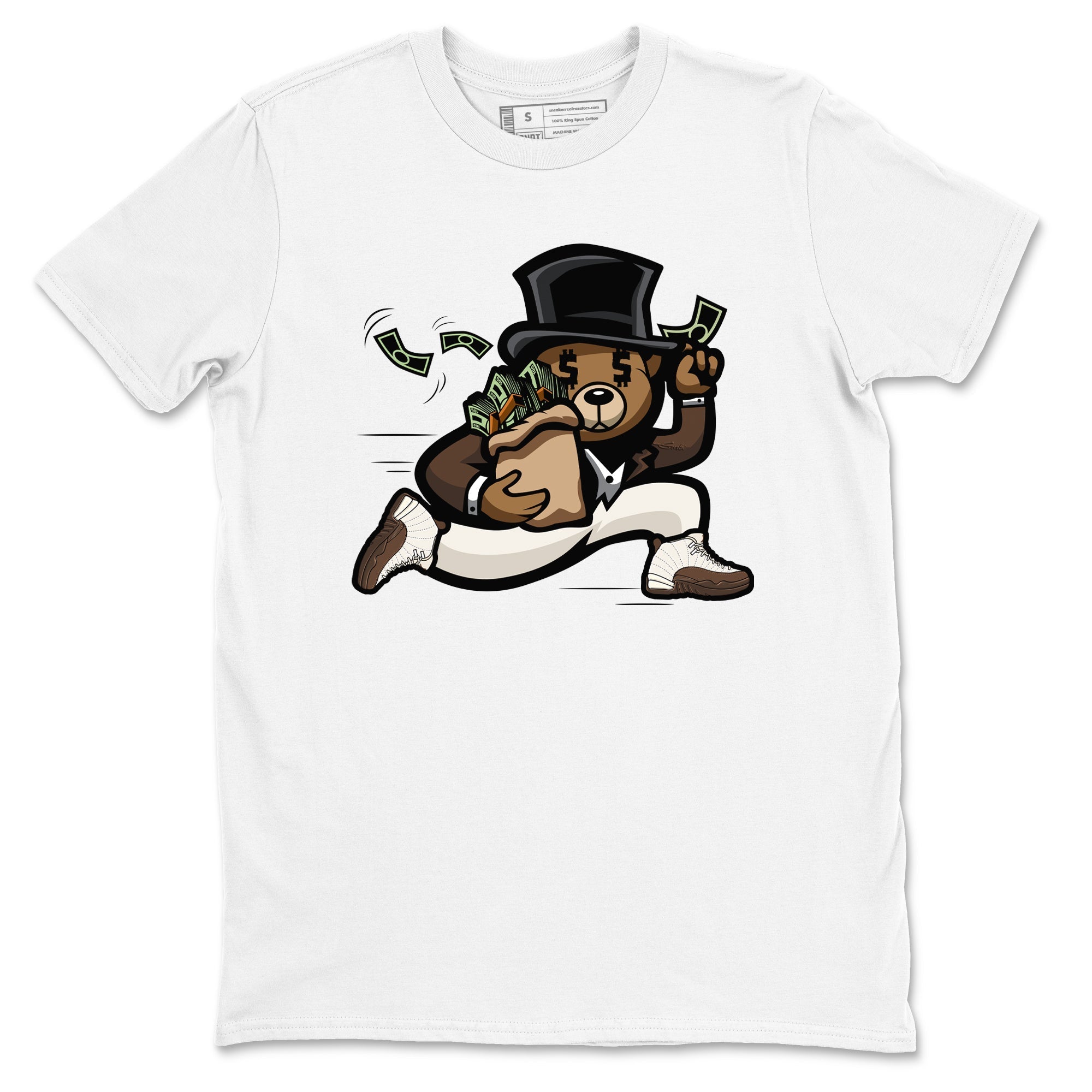 Bear Steals snkmatch Tees - Air Jordan 12 Baroque Brown