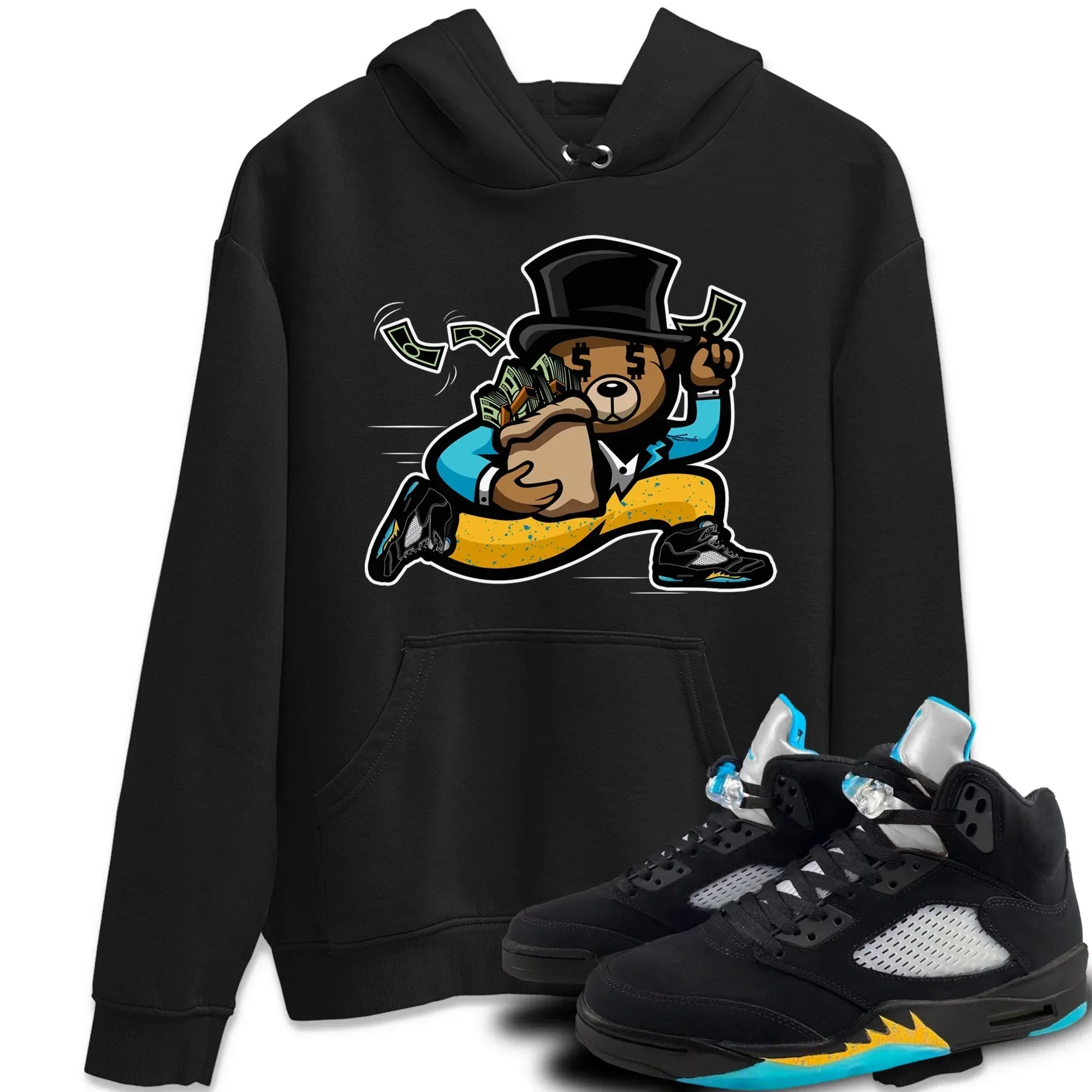 Bear Steals Unisex Tops - Air Jordan 5 Aqua